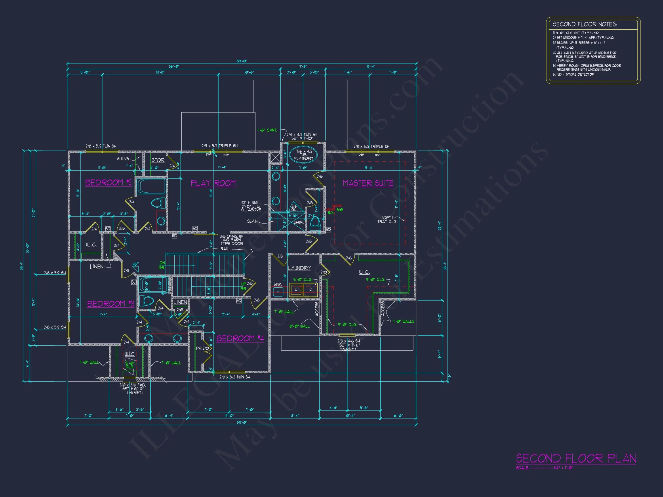 Spacious 5-Bedroom house Plan with Detailed CAD Designs