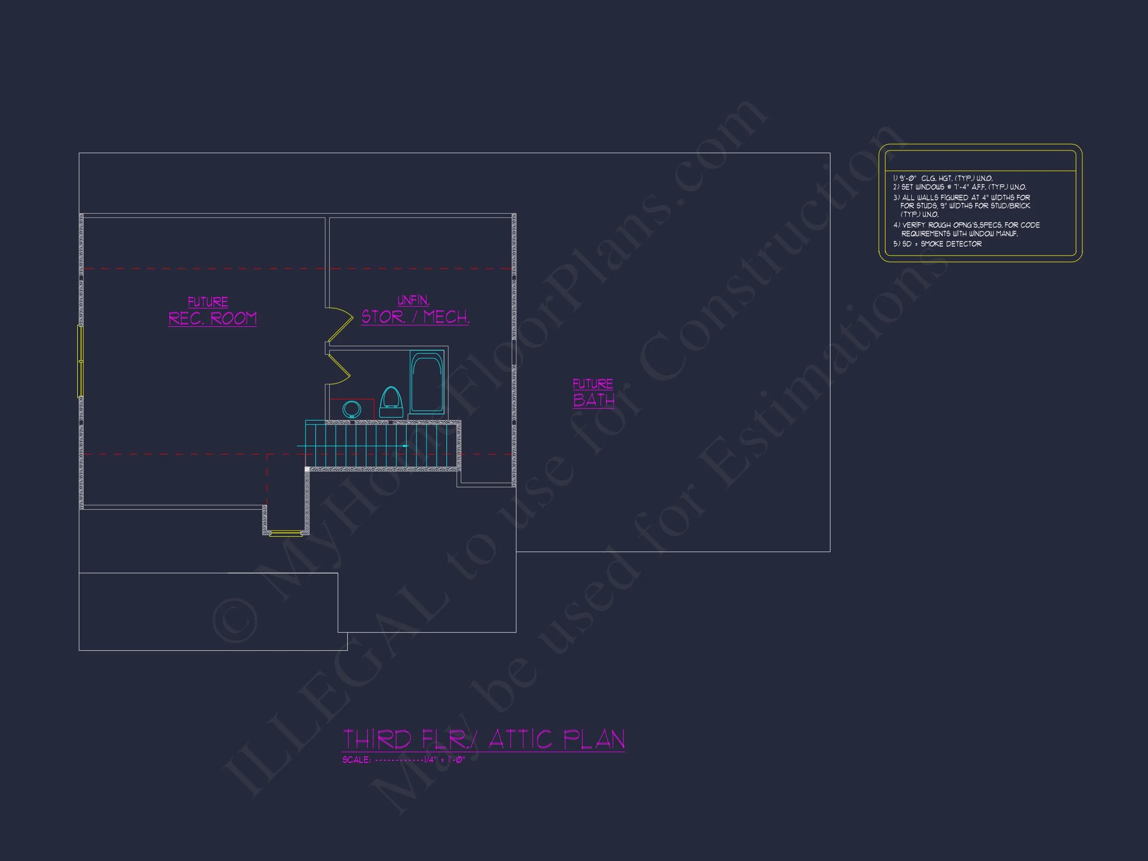Spacious 5-Bedroom house Plan with Detailed CAD Designs