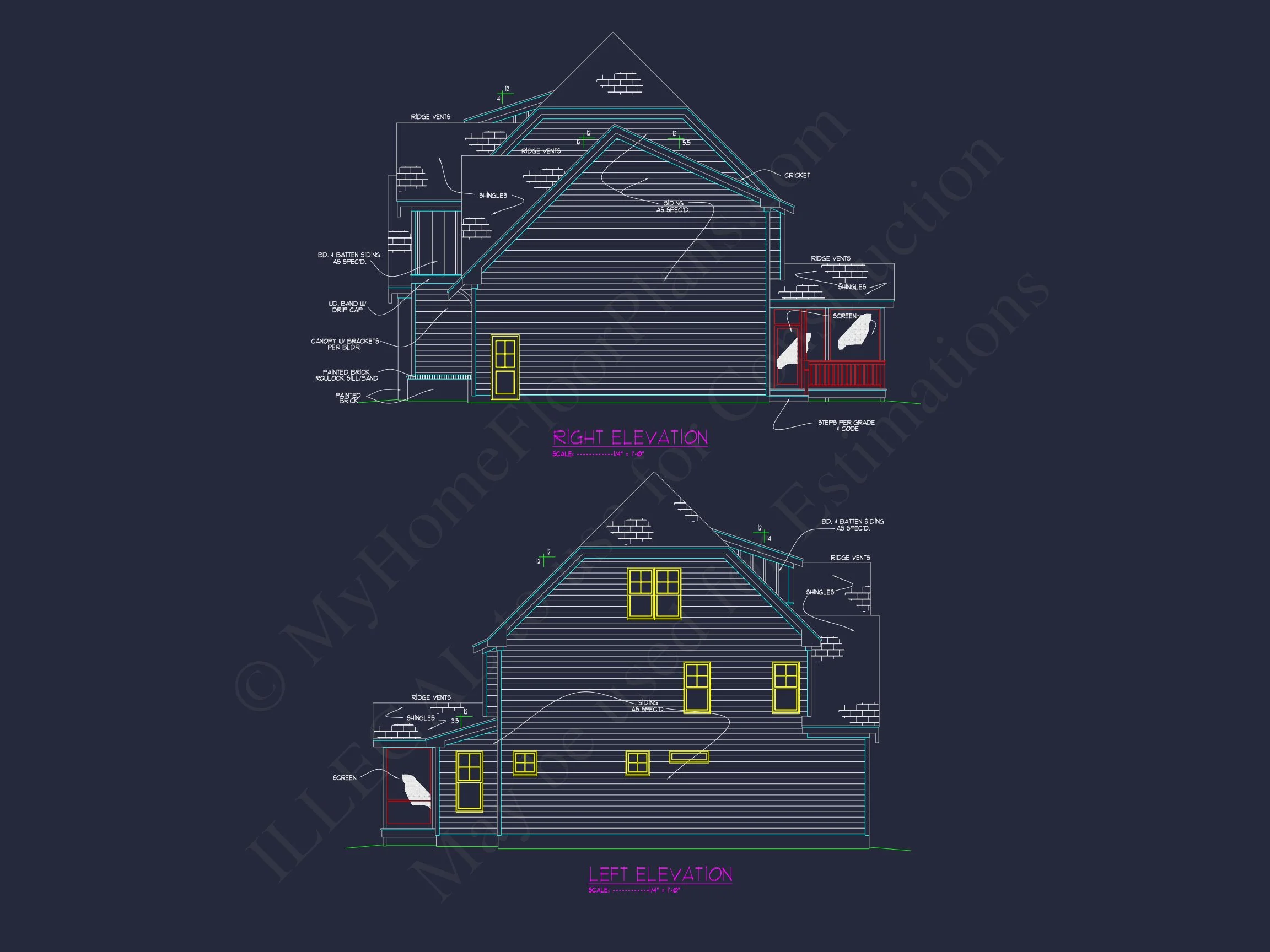 Spacious 5-Bedroom house Plan with Detailed CAD Designs