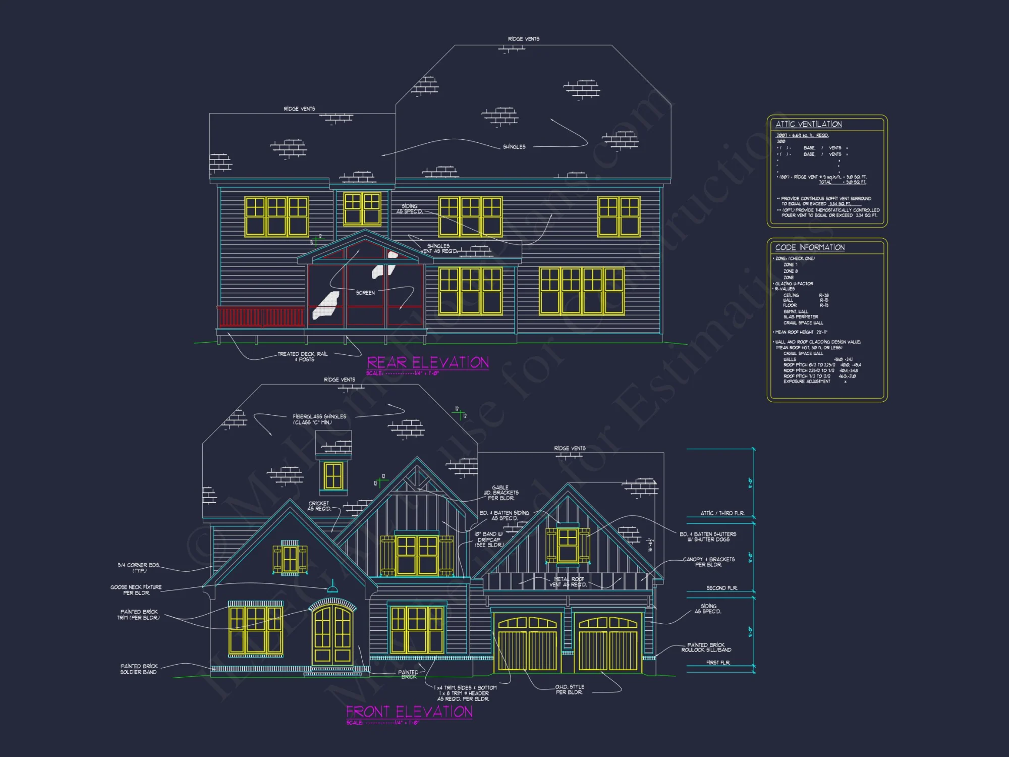 Spacious 5-Bedroom house Plan with Detailed CAD Designs