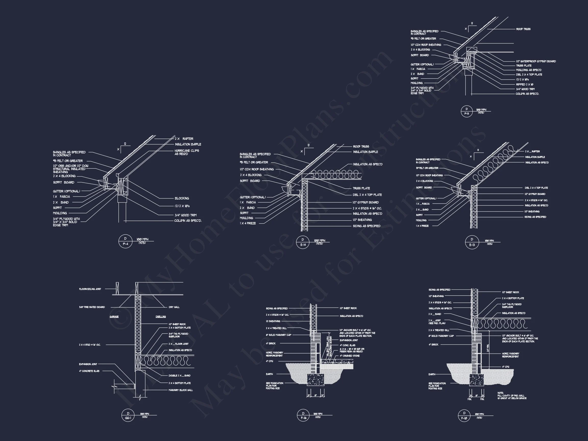 Modern Craftsman house Plan with Detailed Blueprints & CAD Designs