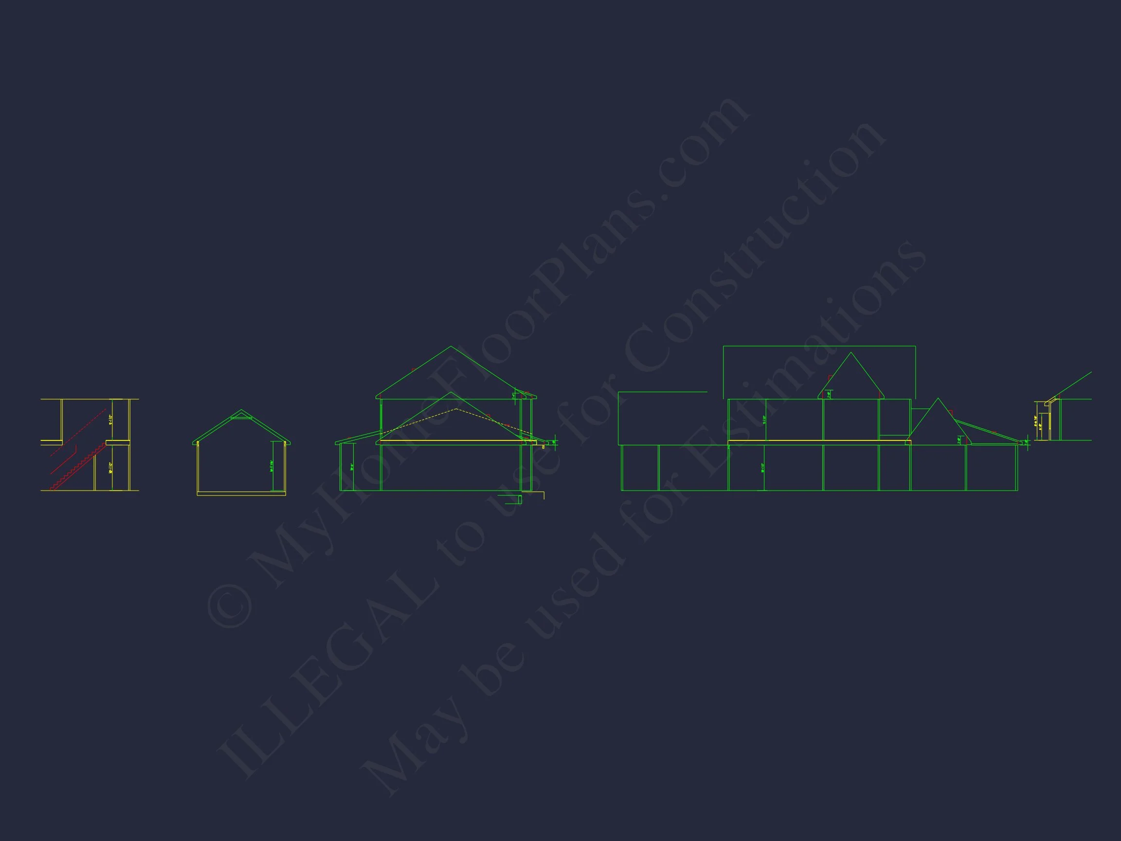 Modern Craftsman house Plan with Detailed Blueprints & CAD Designs