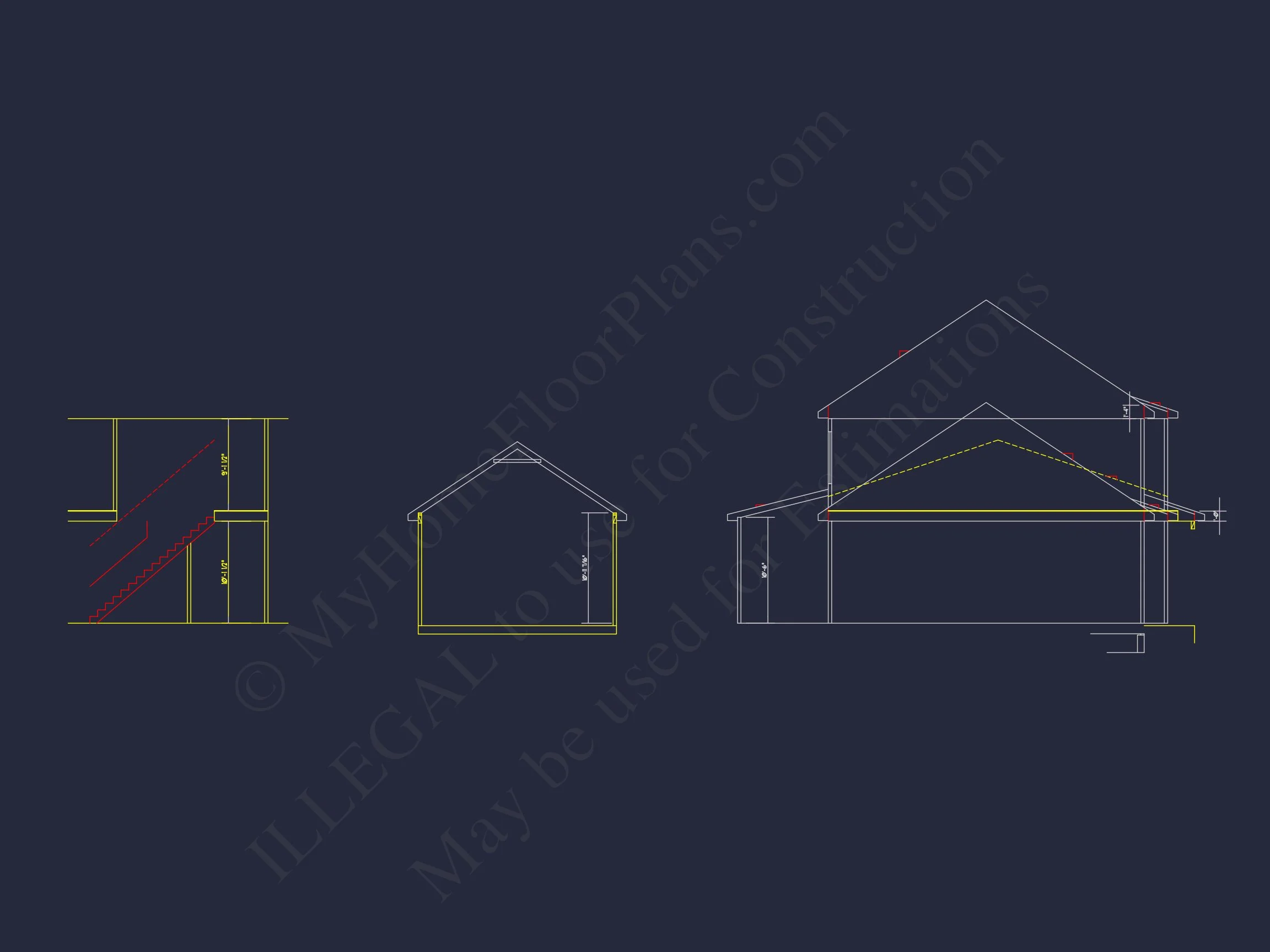 Modern Craftsman house Plan with Detailed Blueprints & CAD Designs