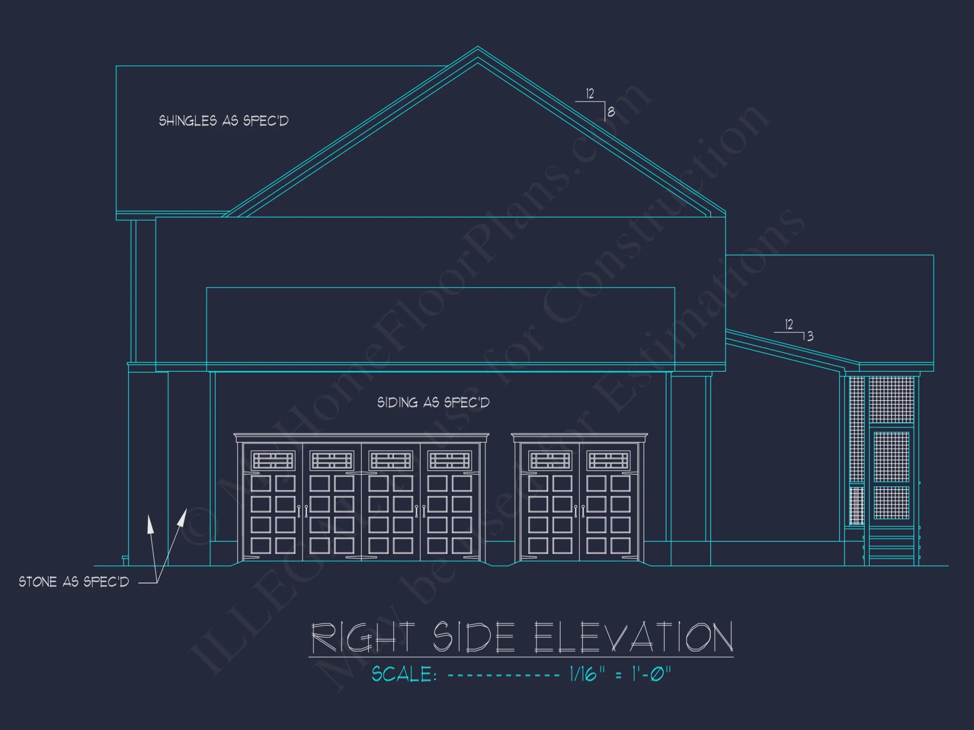 Modern Craftsman house Plan with Detailed Blueprints & CAD Designs