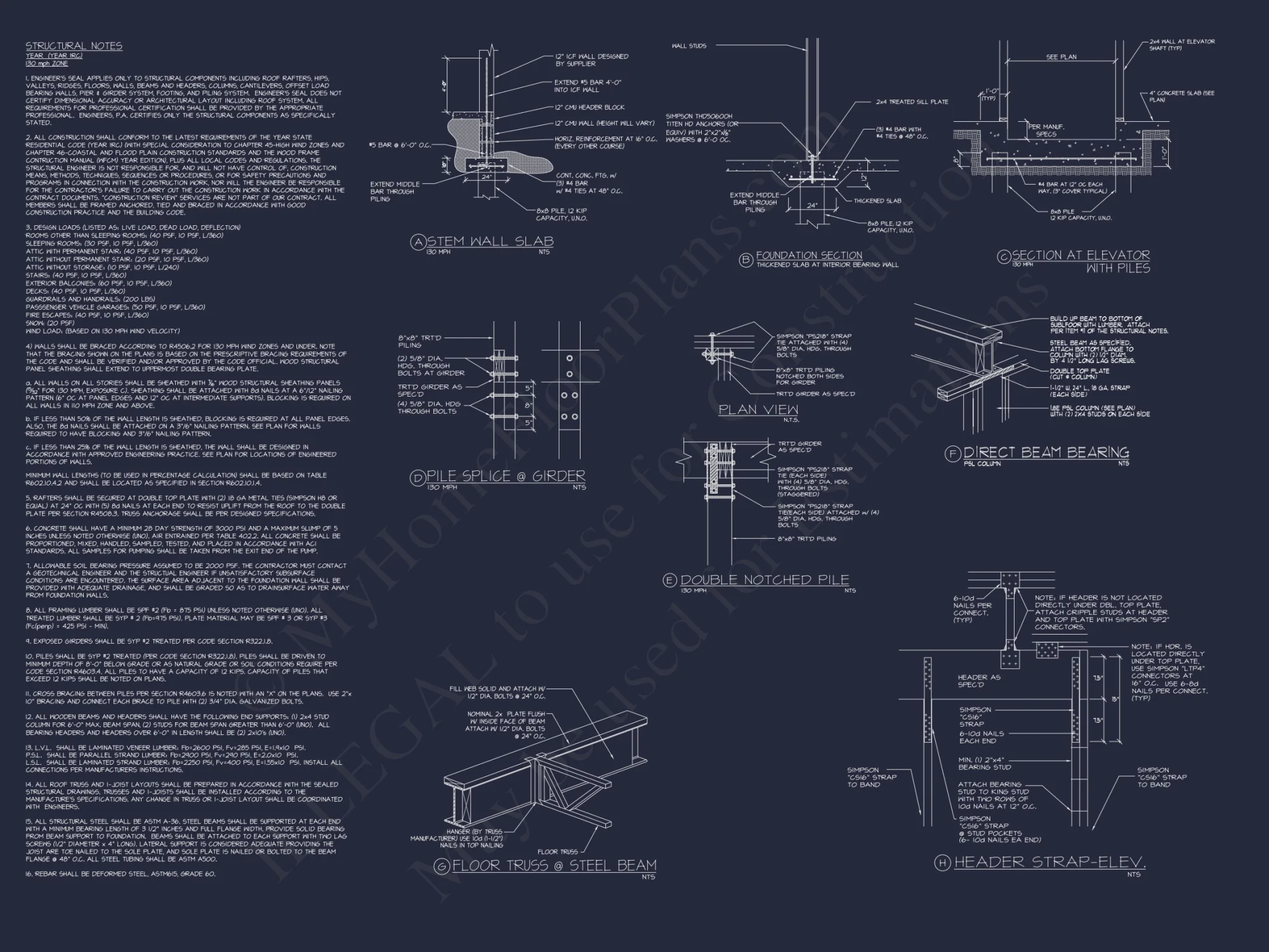 Custom Beach house Floor Plan with 3 Beds and Open Layout