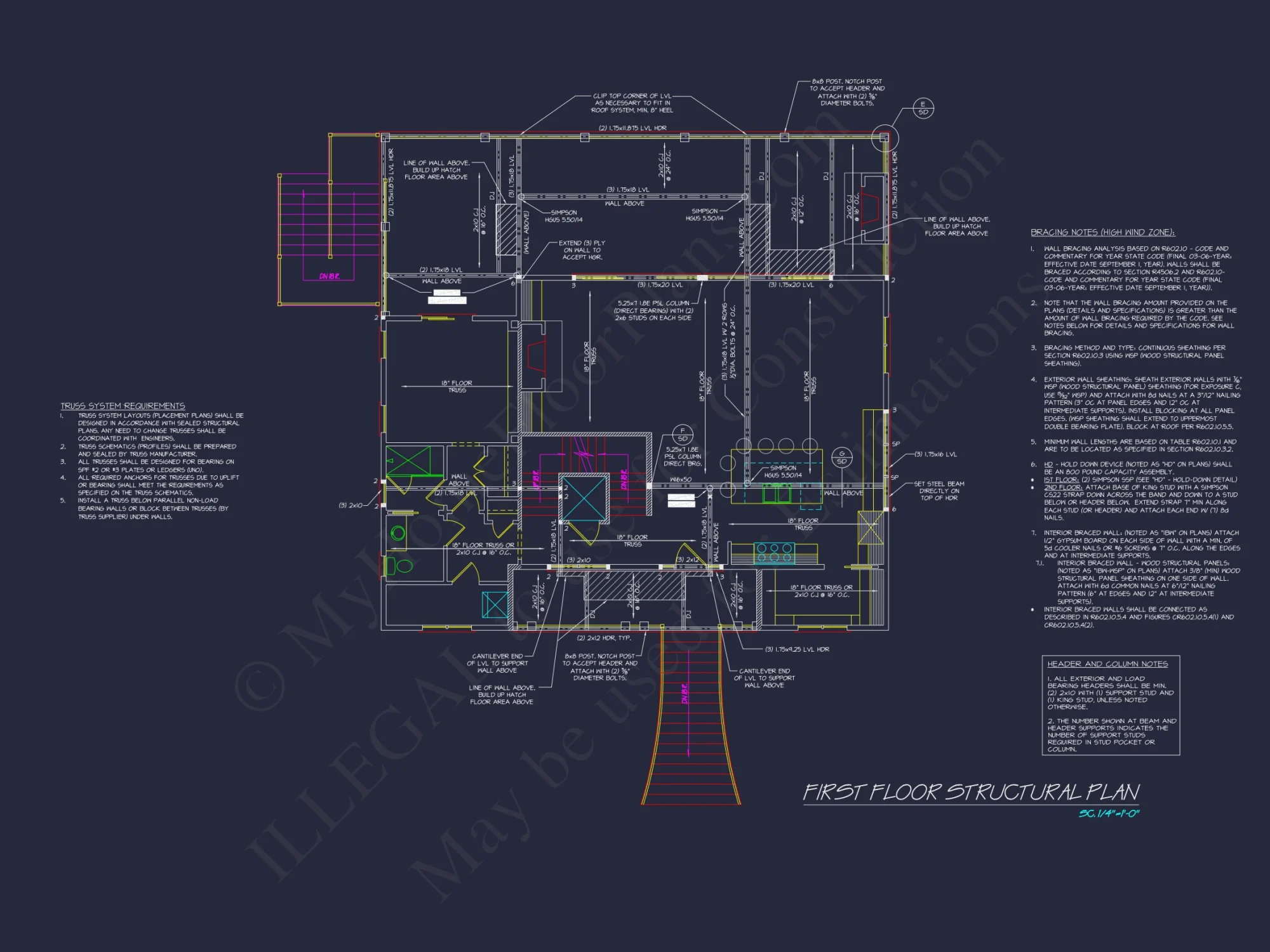Custom Beach house Floor Plan with 3 Beds and Open Layout