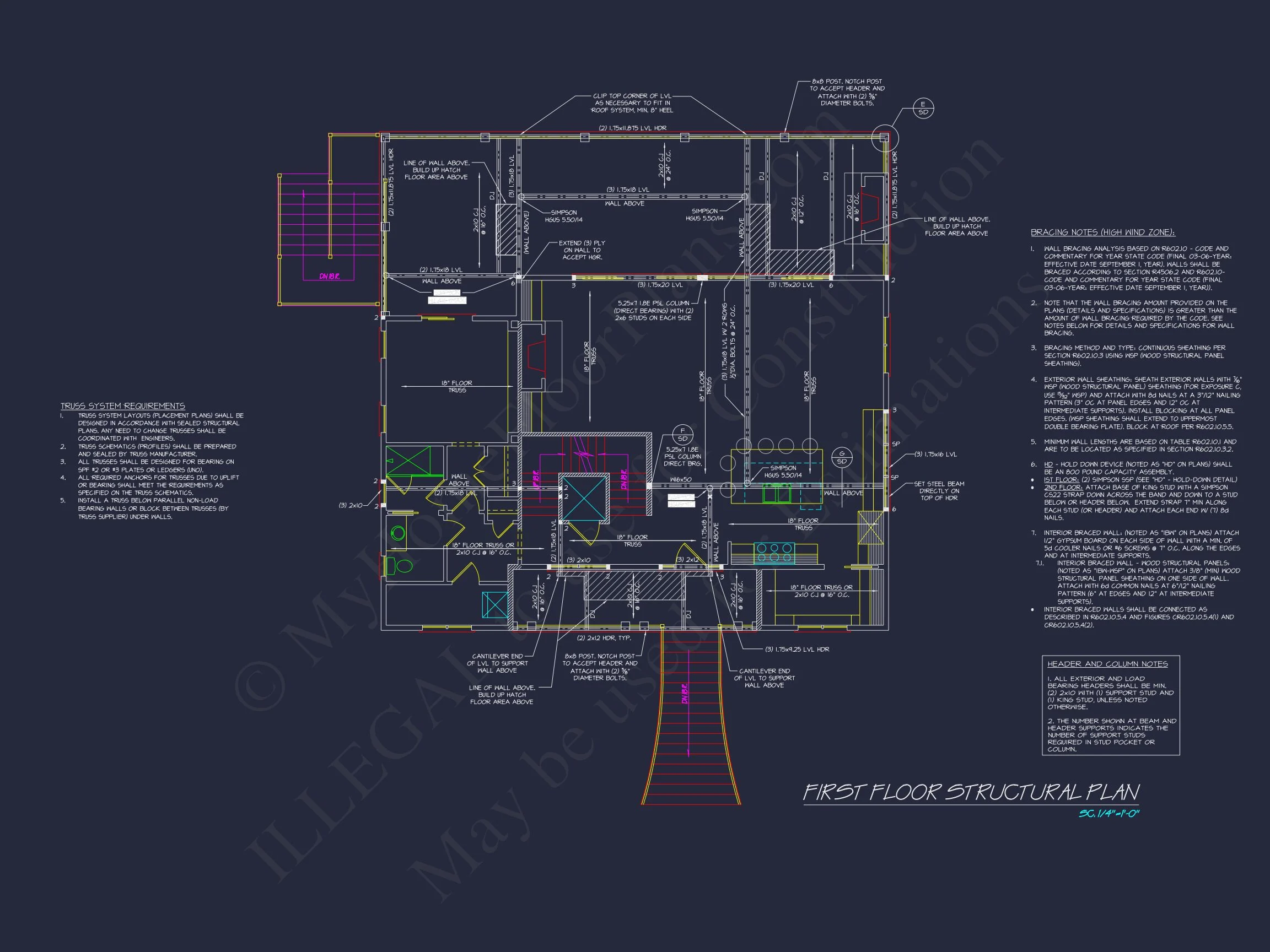 17-1558 HOUSE PLAN - Custom Beach House Floor Plan with 3 Beds and Open Layout 12 Custom Beach house Floor Plan with 3 Beds and Open Layout