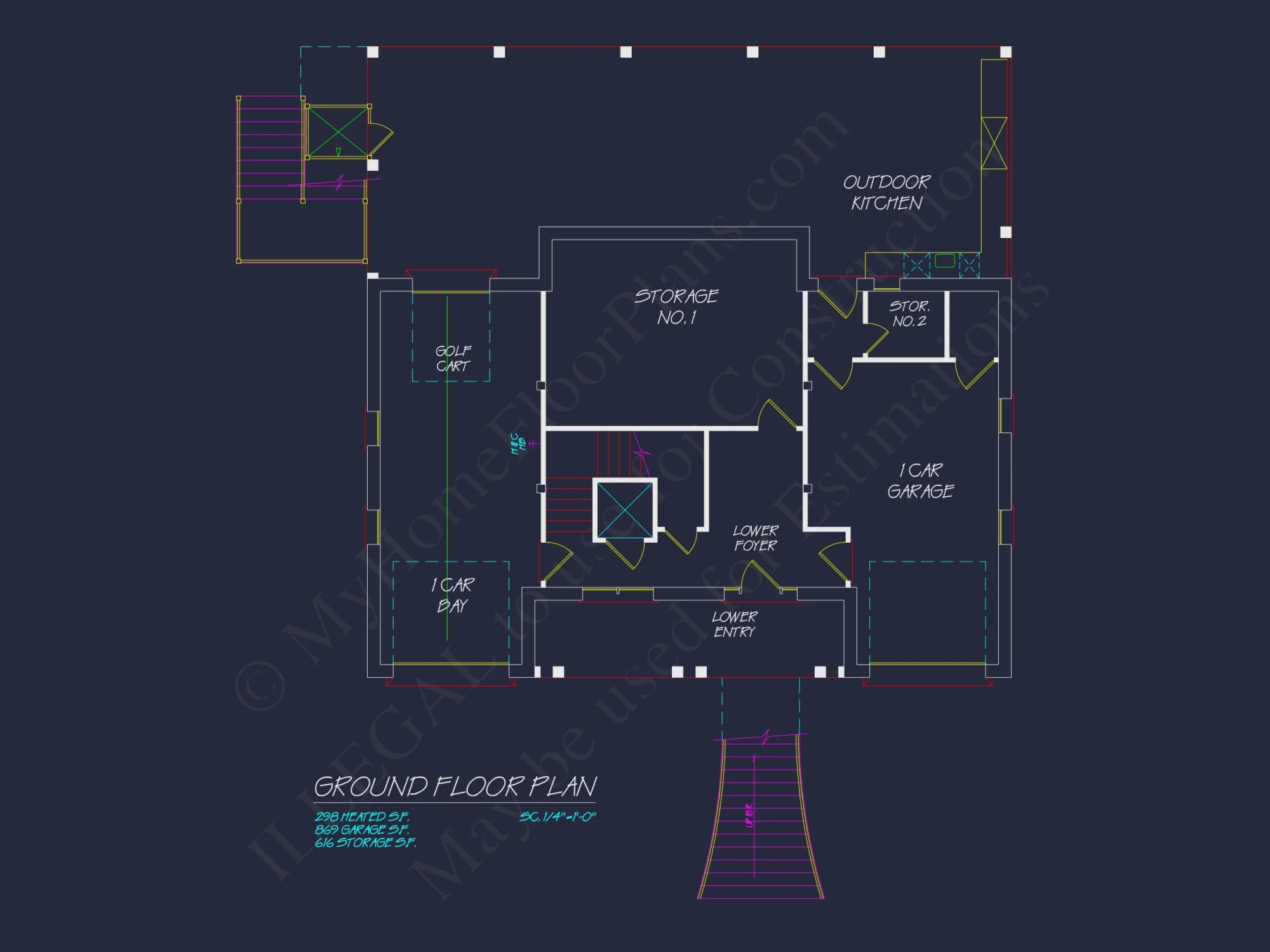 Custom Beach house Floor Plan with 3 Beds and Open Layout
