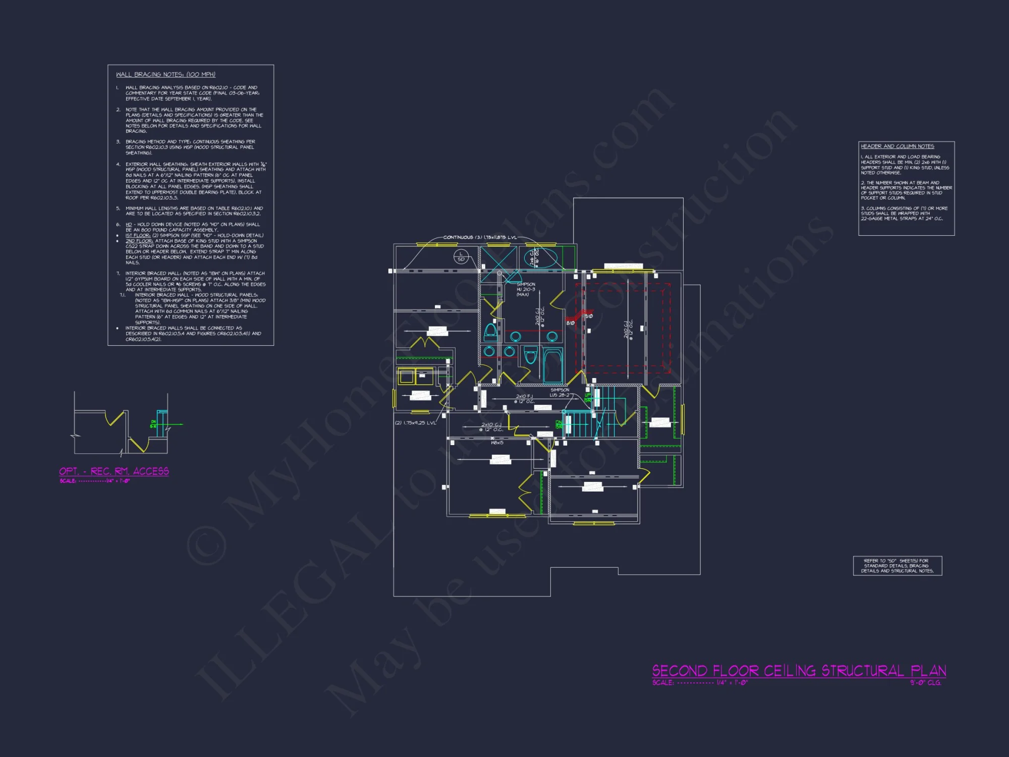 Explore Luxury house Plan with Blueprint: 4 Bed, 4 Bath Designs