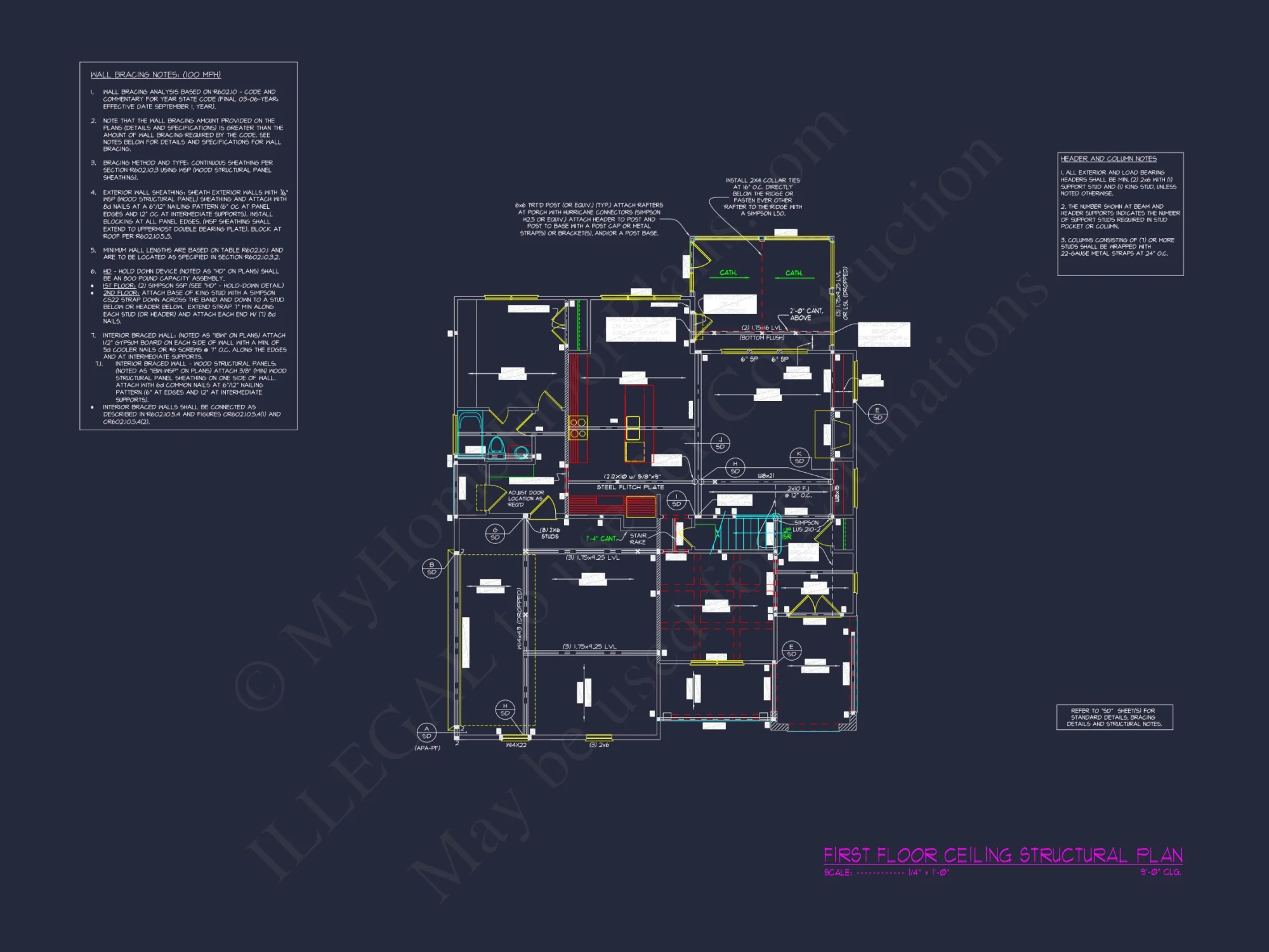 Explore Luxury house Plan with Blueprint: 4 Bed, 4 Bath Designs