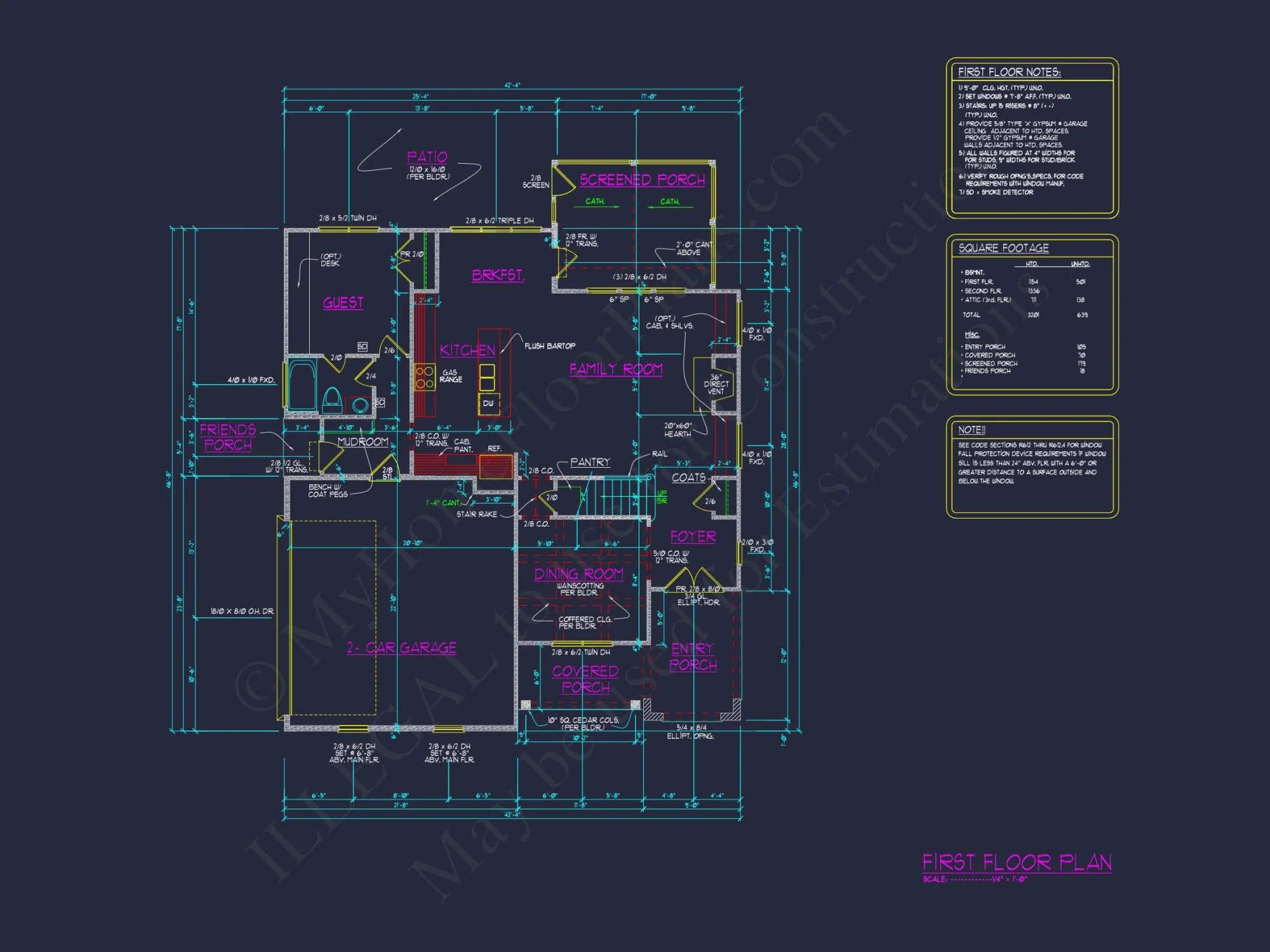 Explore Luxury house Plan with Blueprint: 4 Bed, 4 Bath Designs