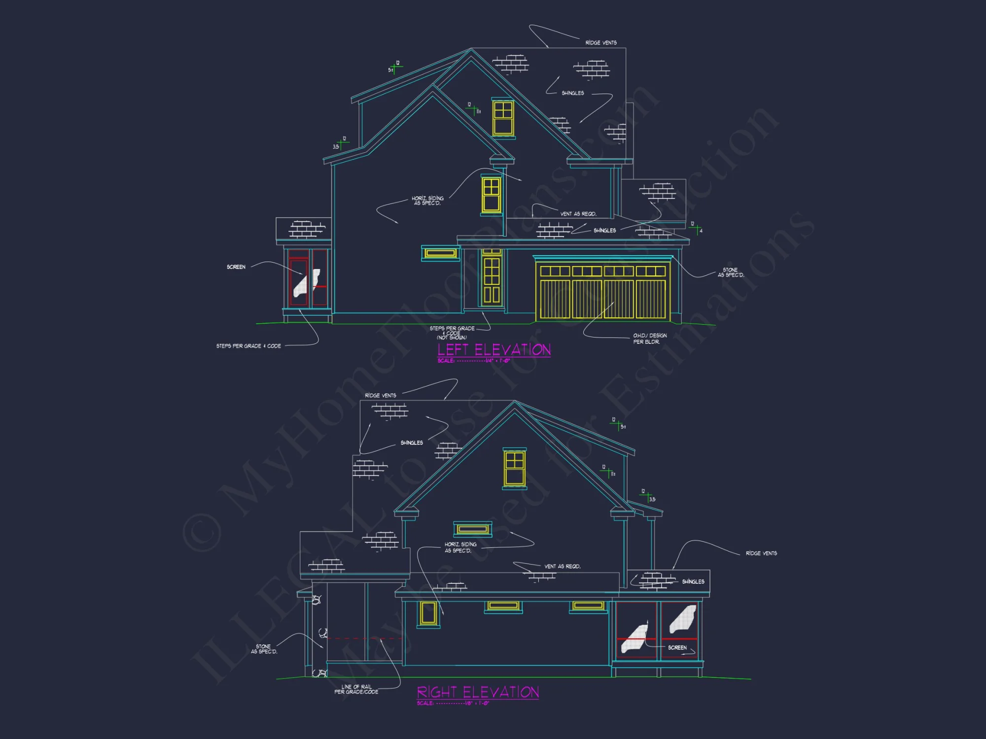 Explore Luxury house Plan with Blueprint: 4 Bed, 4 Bath Designs