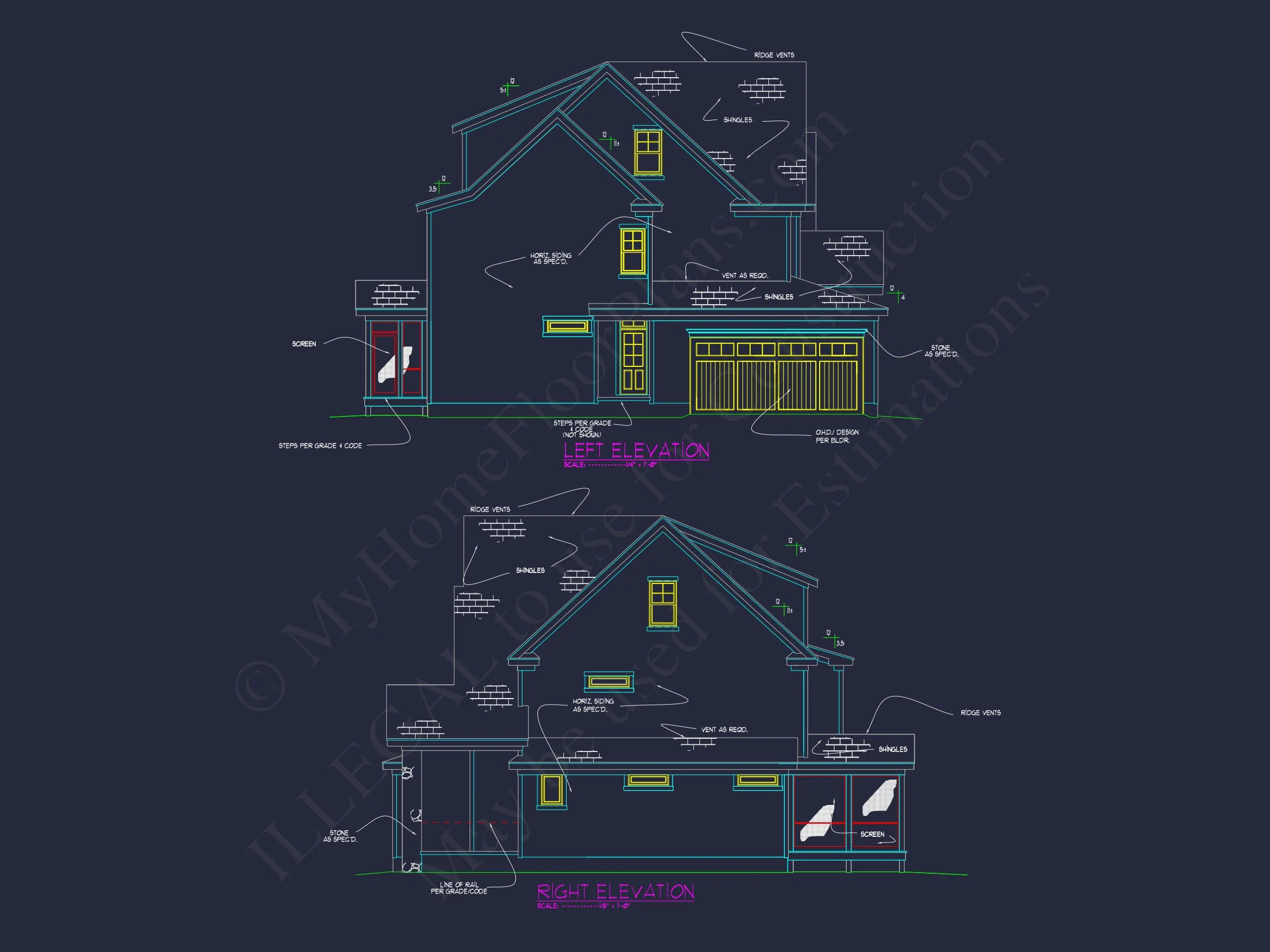 Explore Luxury house Plan with Blueprint: 4 Bed, 4 Bath Designs