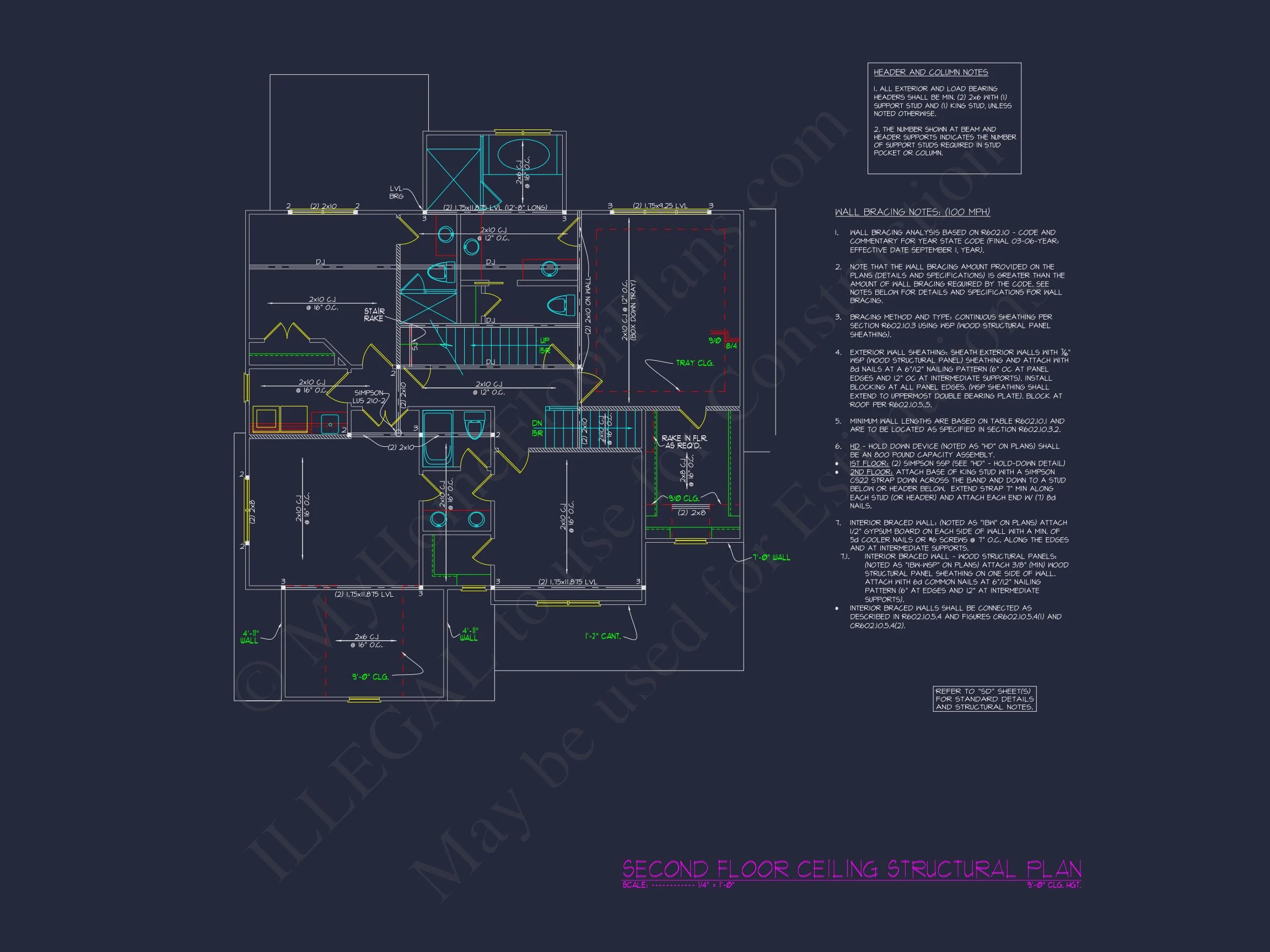 17-1392 HOUSE PLAN - Modern Craftsman House Plan with Detailed Floor Blueprint 39 Modern Craftsman house Plan with Detailed Floor Blueprint