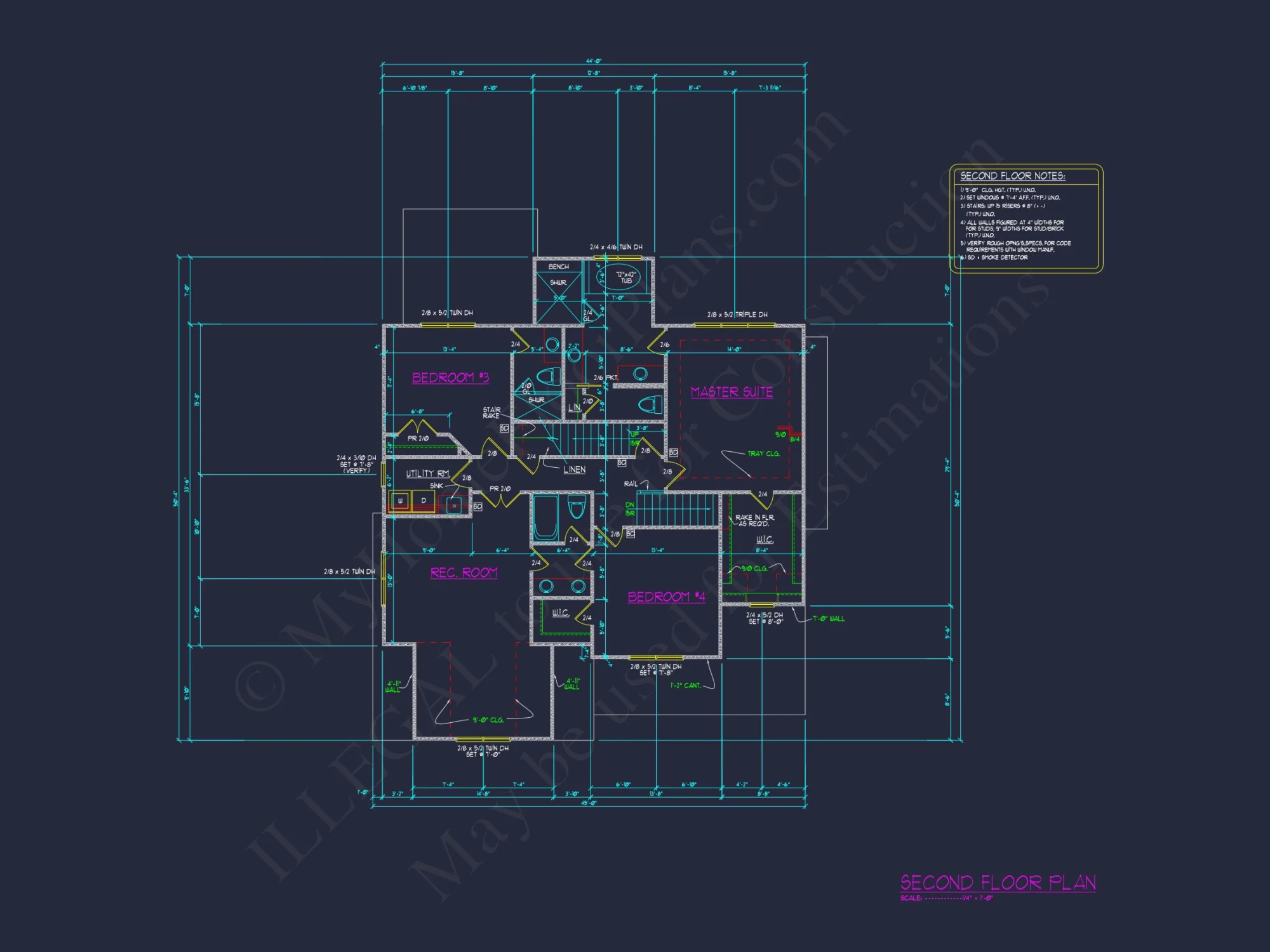 Modern Craftsman house Plan with Detailed Floor Blueprint