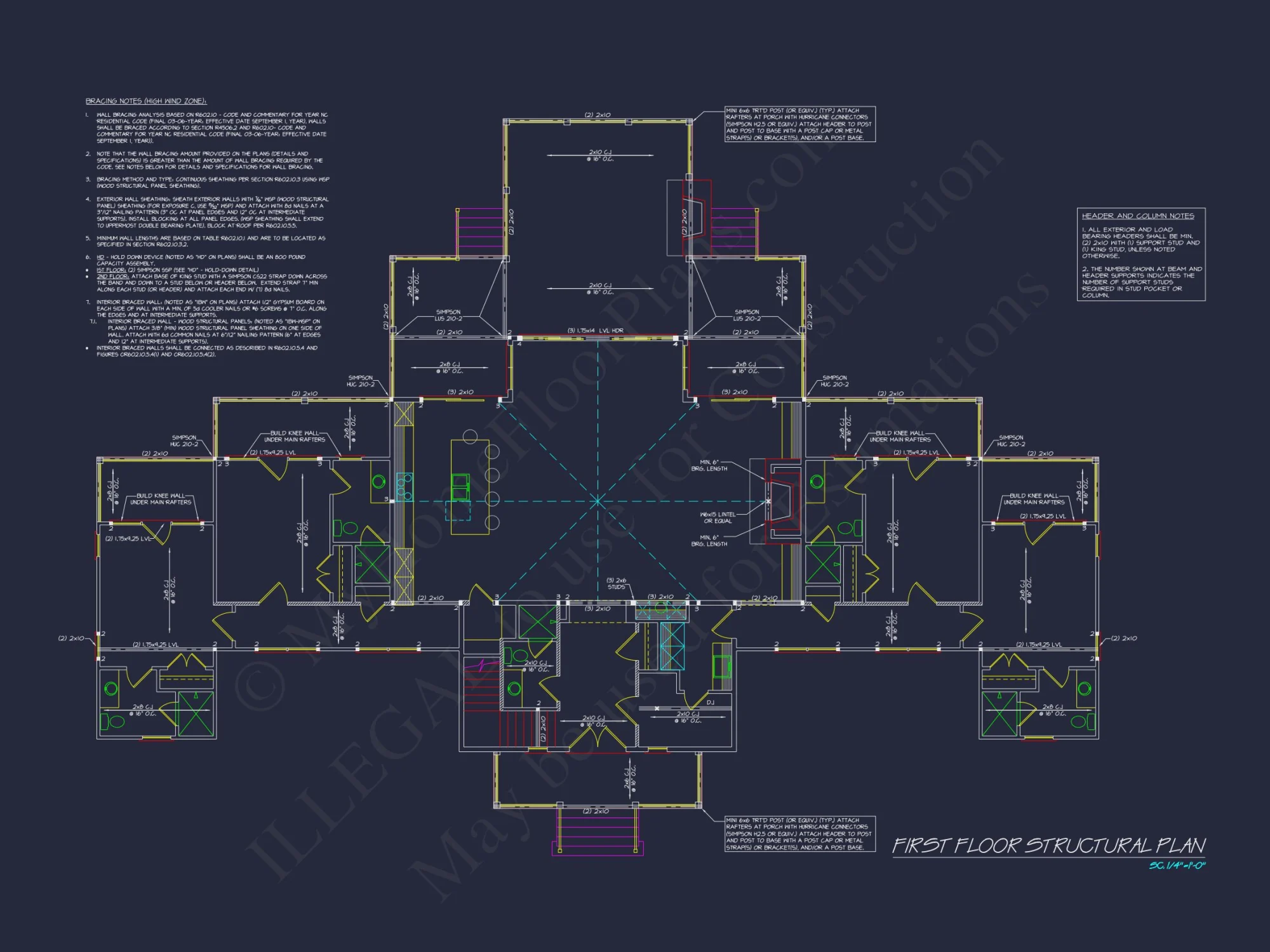 Craftsman house Plan with 4 Beds, Open Floor Plan & CAD Designs