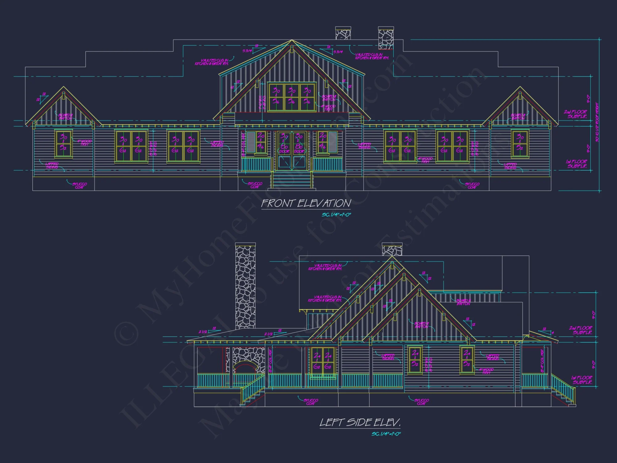 Craftsman house Plan with 4 Beds, Open Floor Plan & CAD Designs