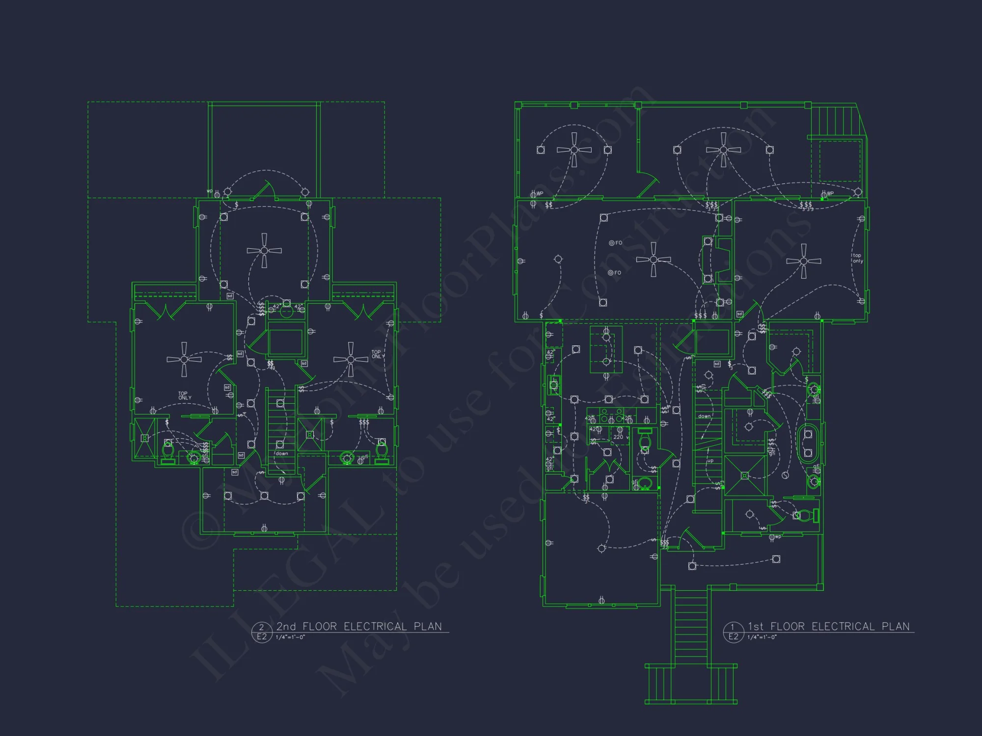 Coastal house Design with 3 Floors – Floor Plan and CAD