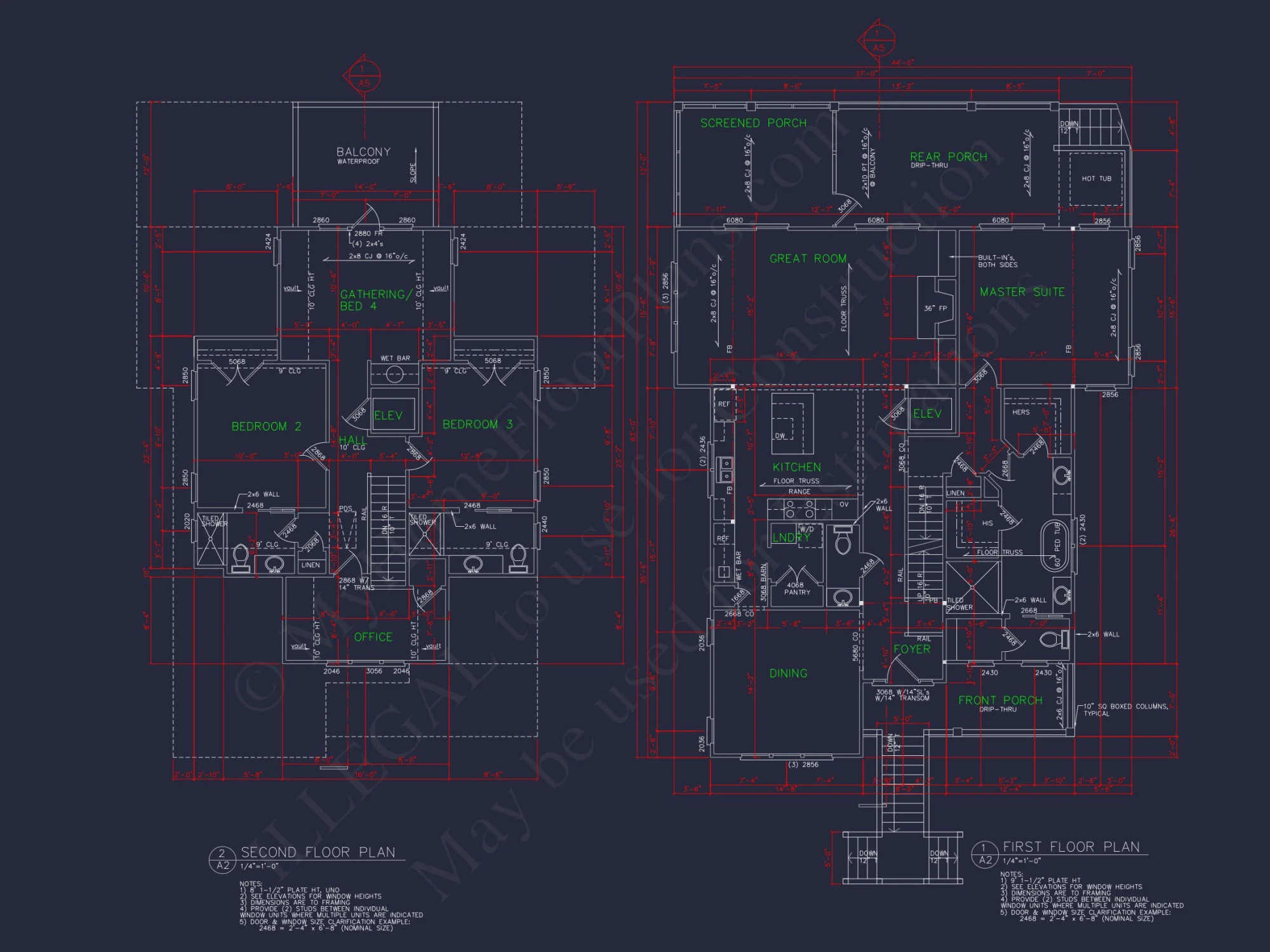 Coastal house Design with 3 Floors – Floor Plan and CAD