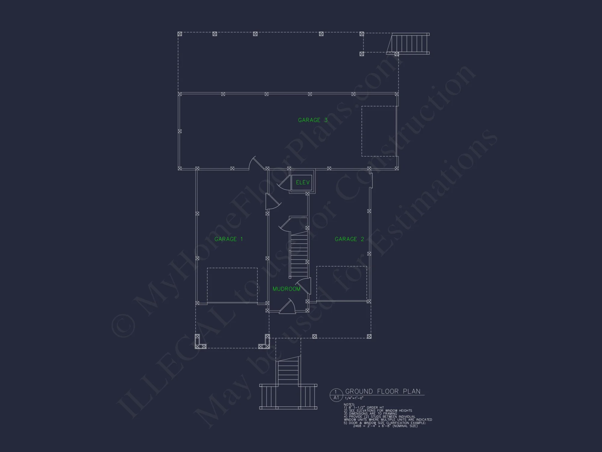 Coastal house Design with 3 Floors – Floor Plan and CAD