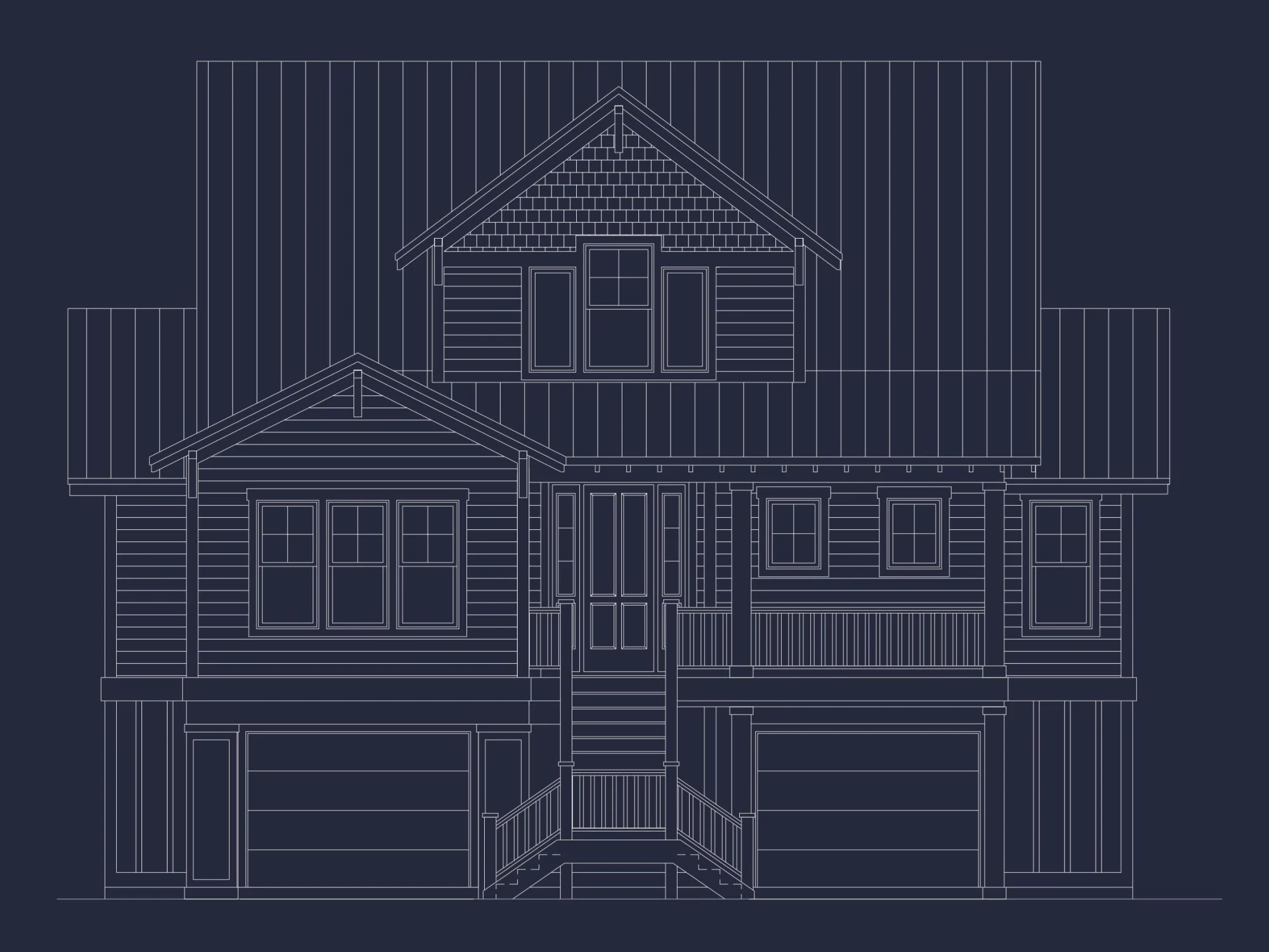 Coastal house Design with 3 Floors – Floor Plan and CAD