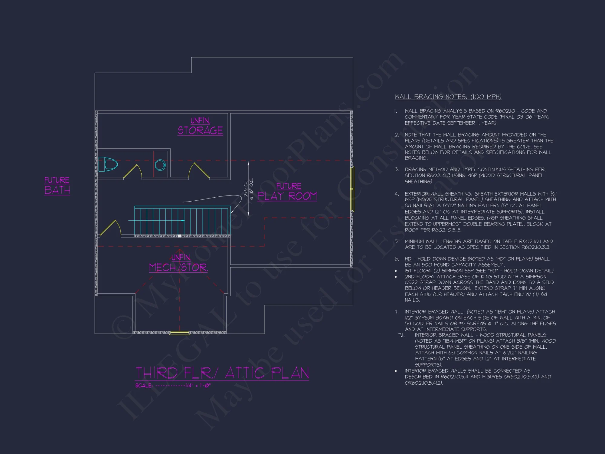 Modern house Blueprint: Spacious Floor Plan & Architectural Designs