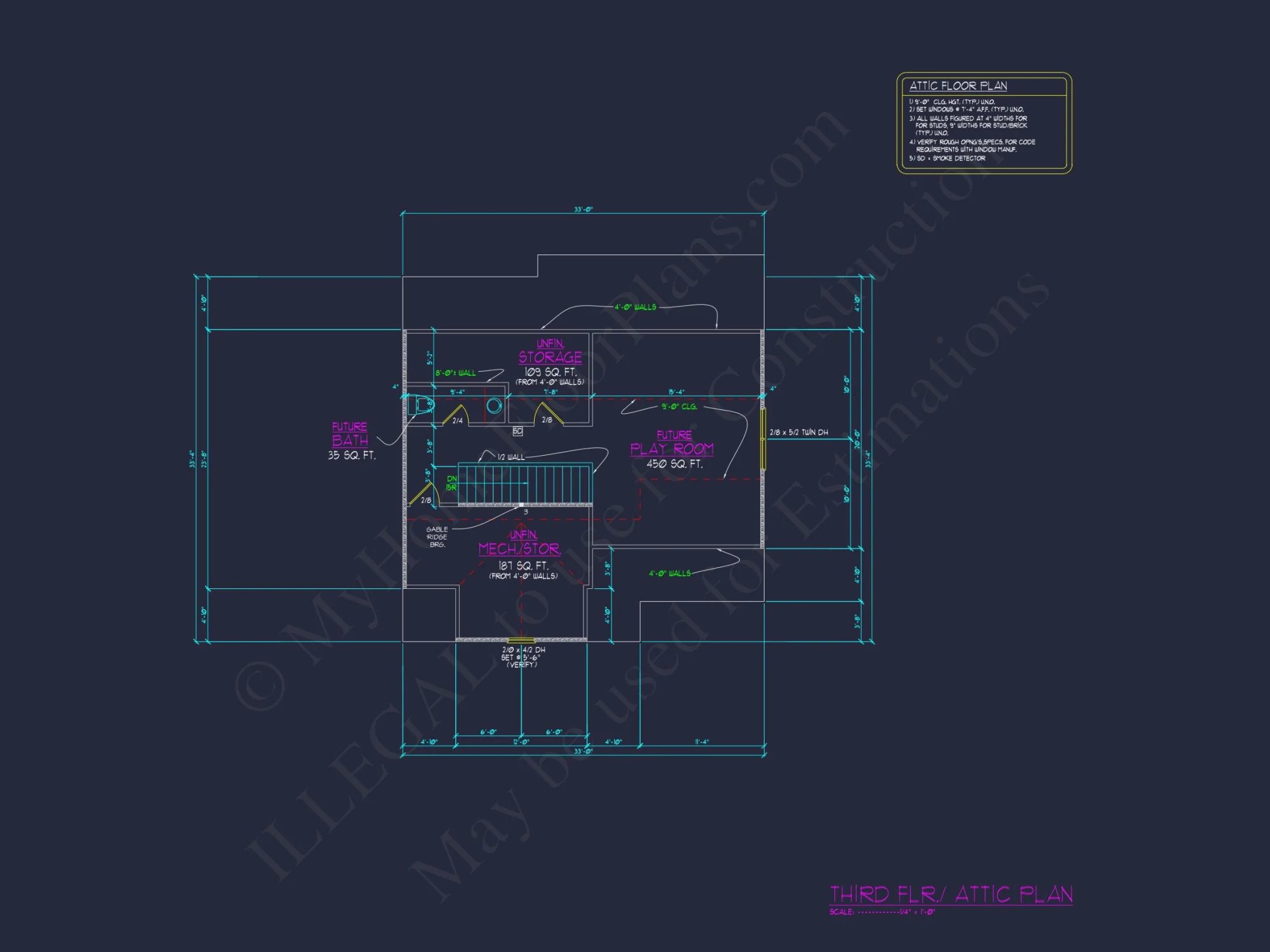 Modern house Blueprint: Spacious Floor Plan & Architectural Designs