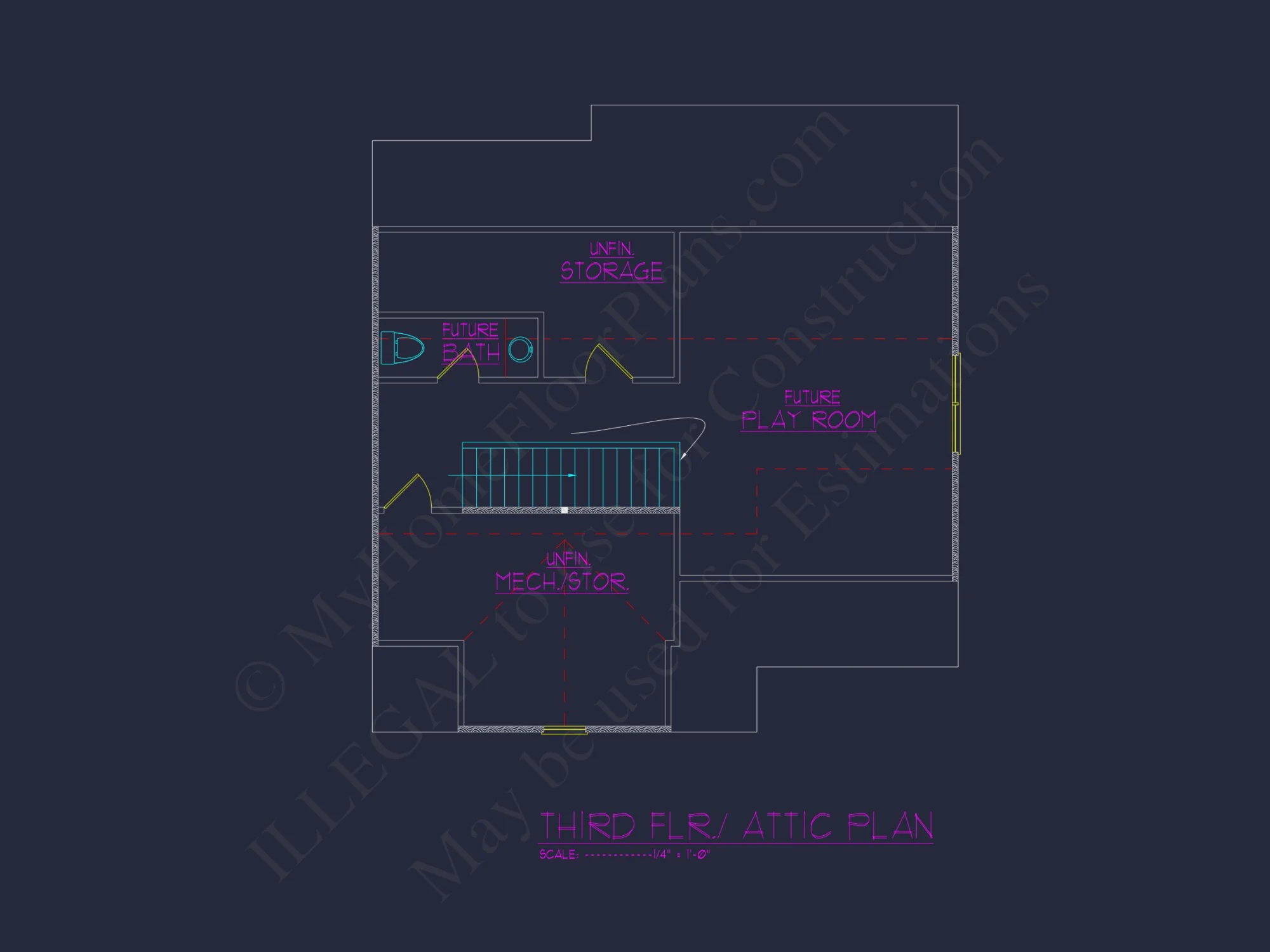 Modern house Blueprint: Spacious Floor Plan & Architectural Designs