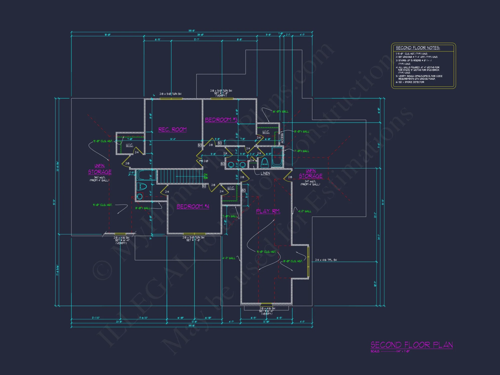 Elegant house floor plan featuring 4 bedrooms and modern designs