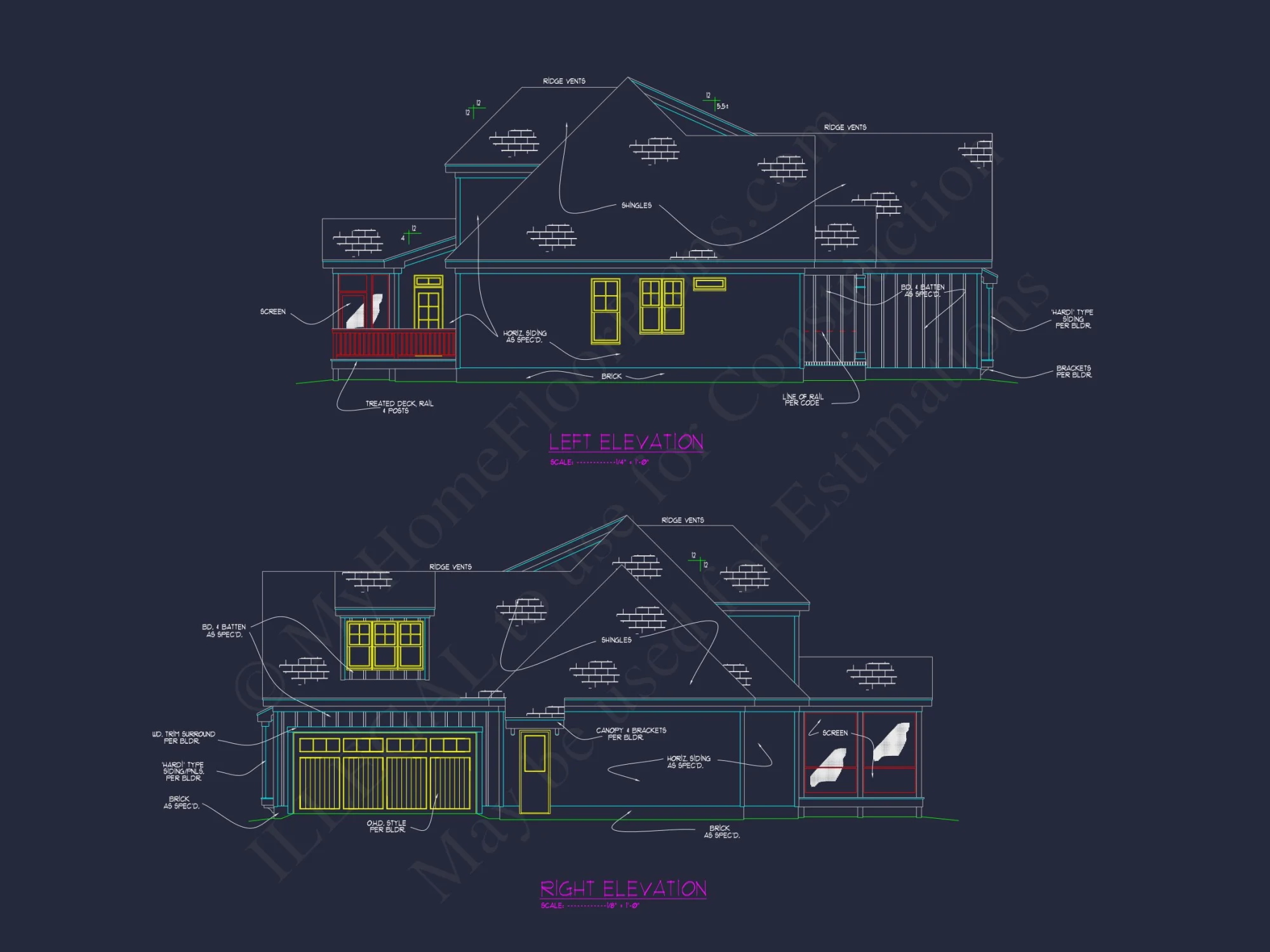 Elegant house floor plan featuring 4 bedrooms and modern designs