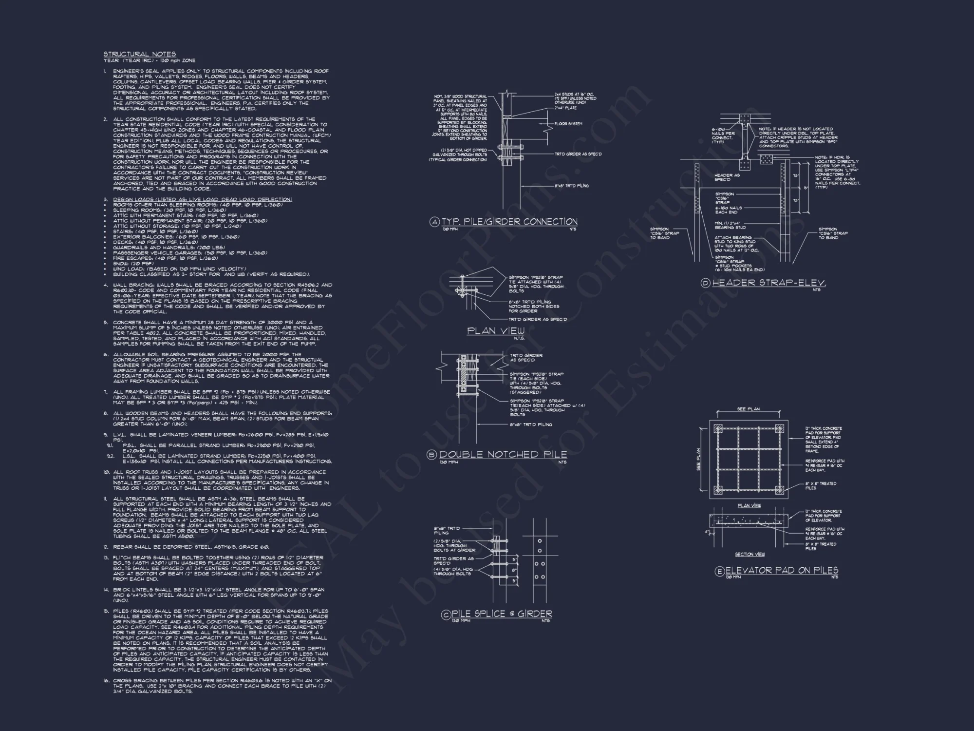 Beach house Floor Plan with CAD Designs & Open Layout Features