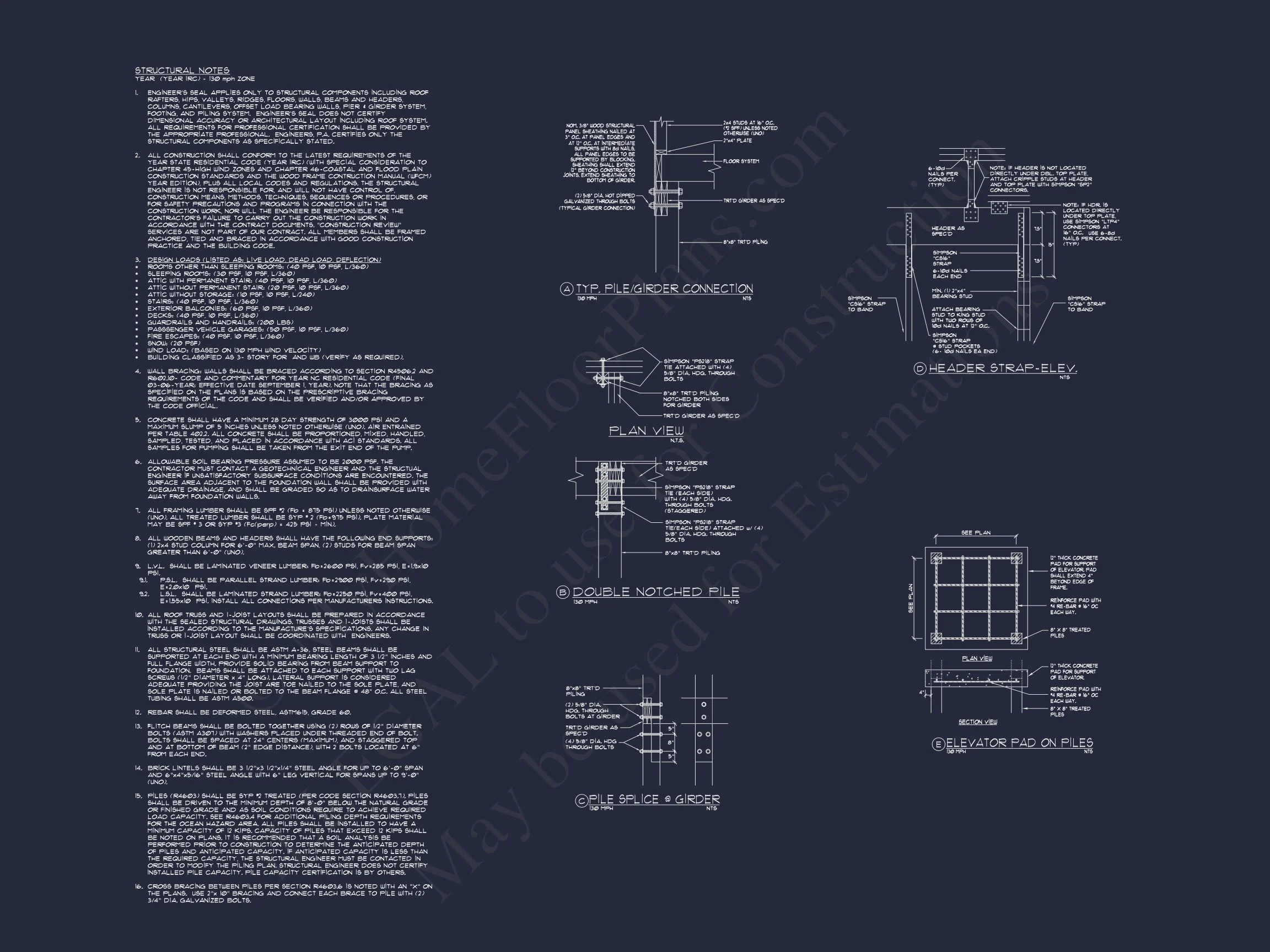 Beach house Floor Plan with CAD Designs & Open Layout Features