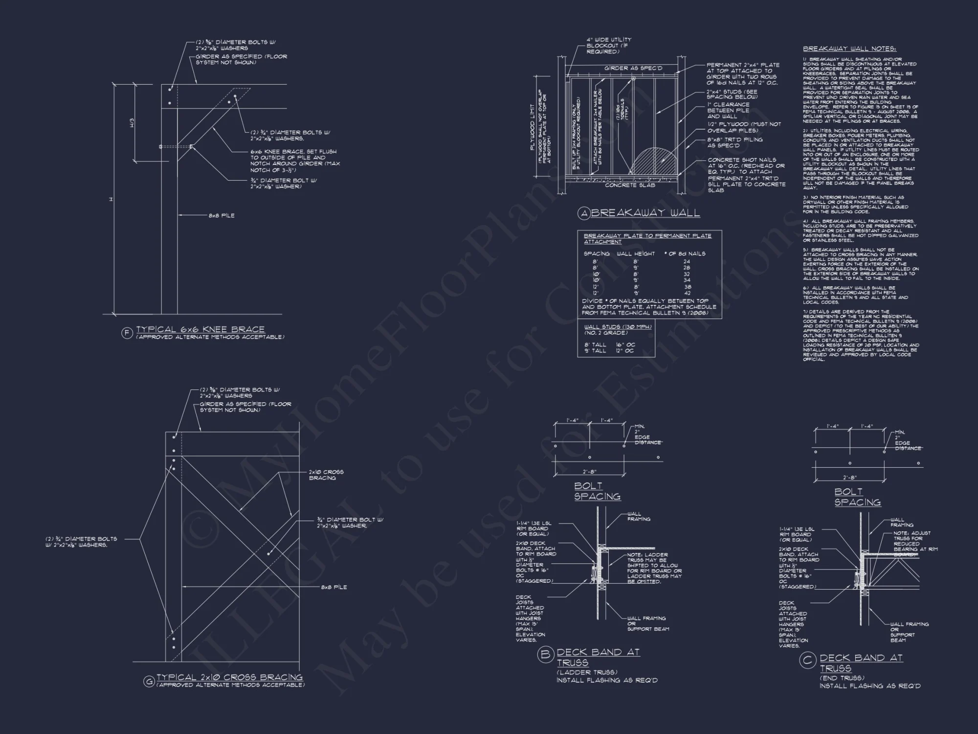 Beach house Floor Plan with CAD Designs & Open Layout Features