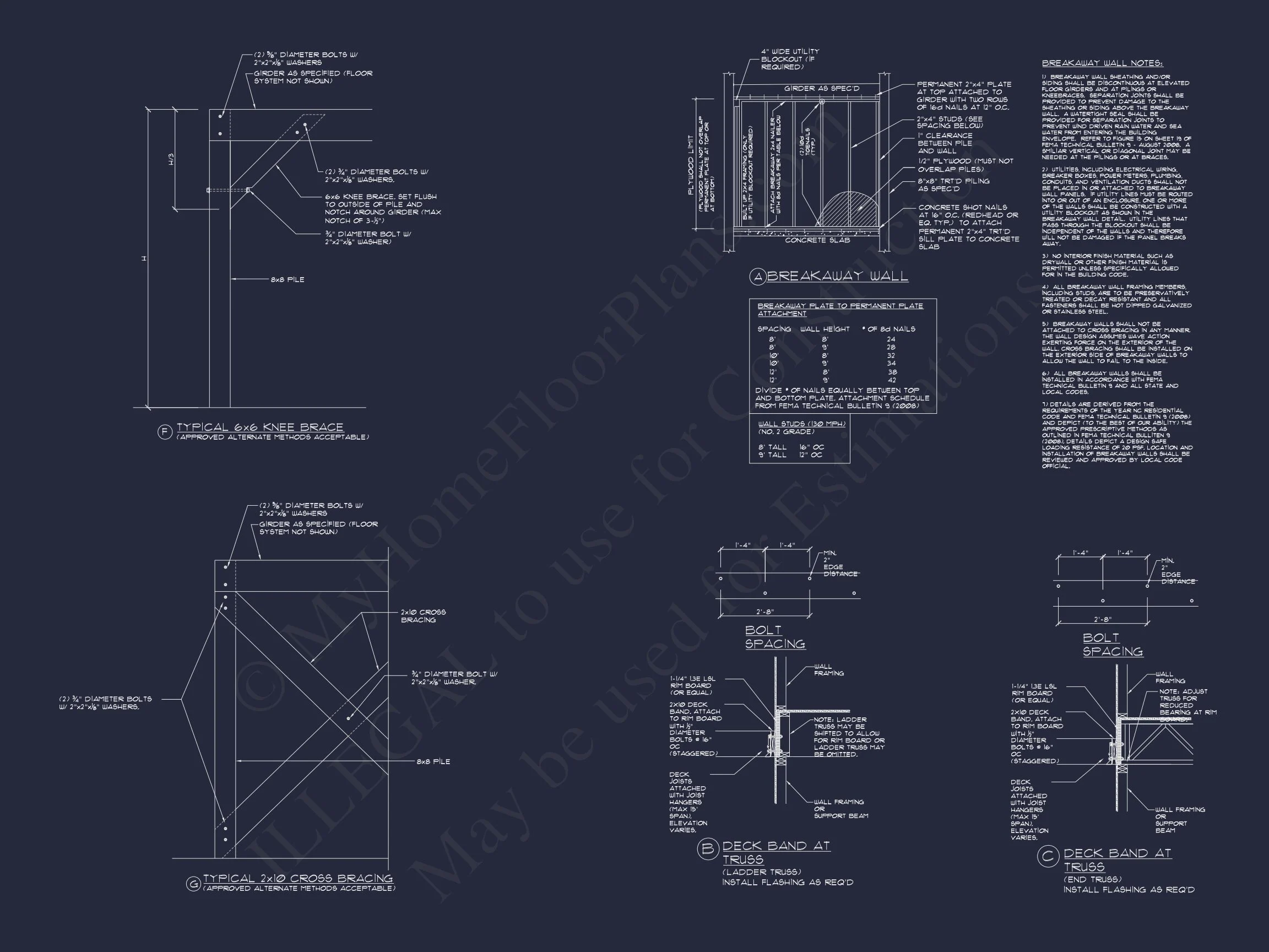 Beach house Floor Plan with CAD Designs & Open Layout Features