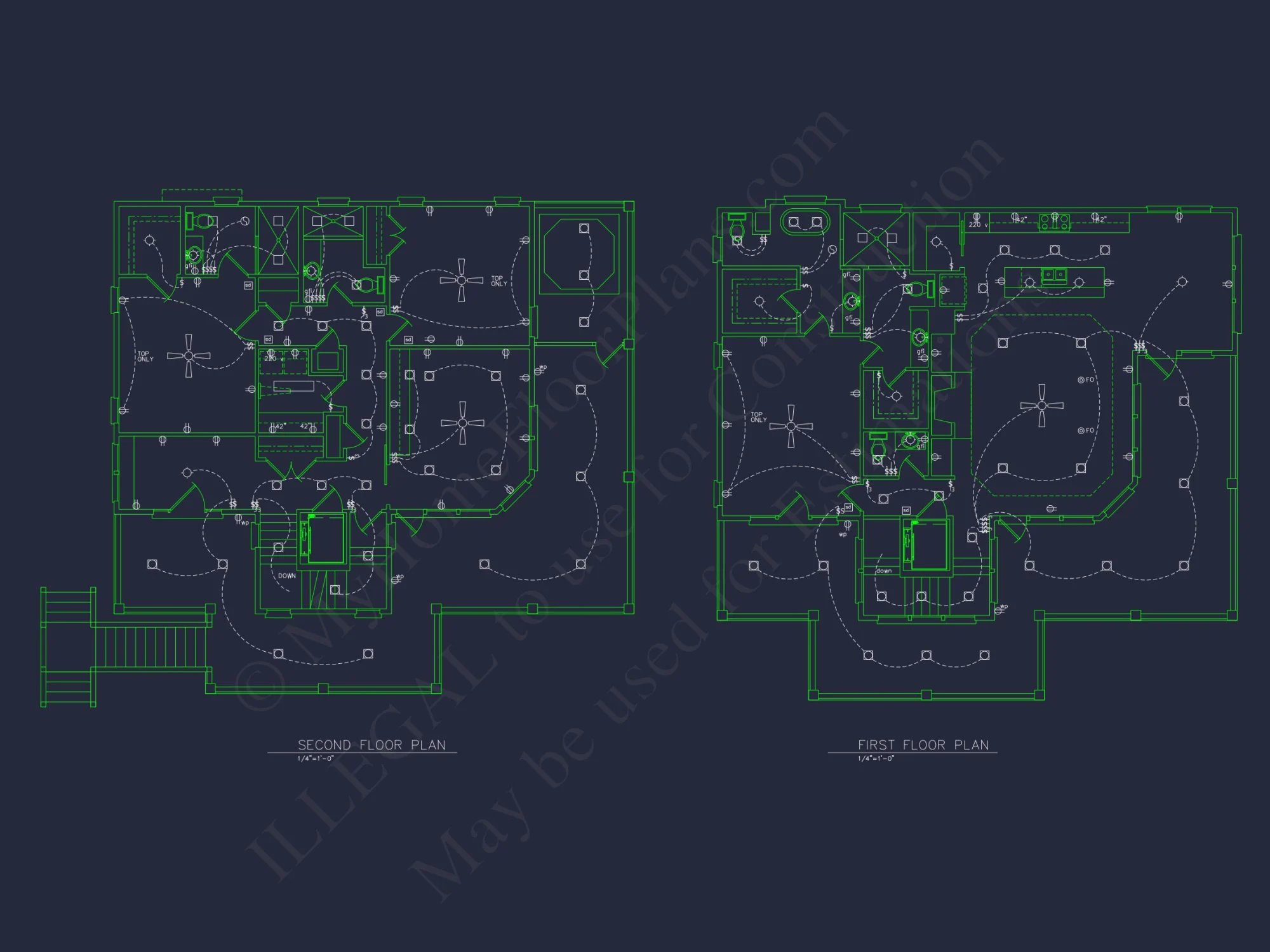 Beach house Floor Plan with CAD Designs & Open Layout Features