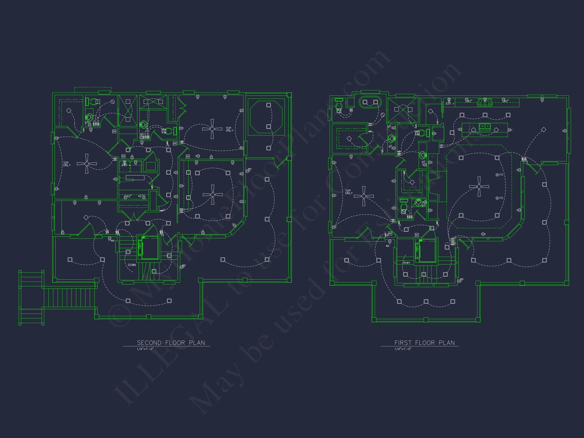 Beach house Floor Plan with CAD Designs & Open Layout Features