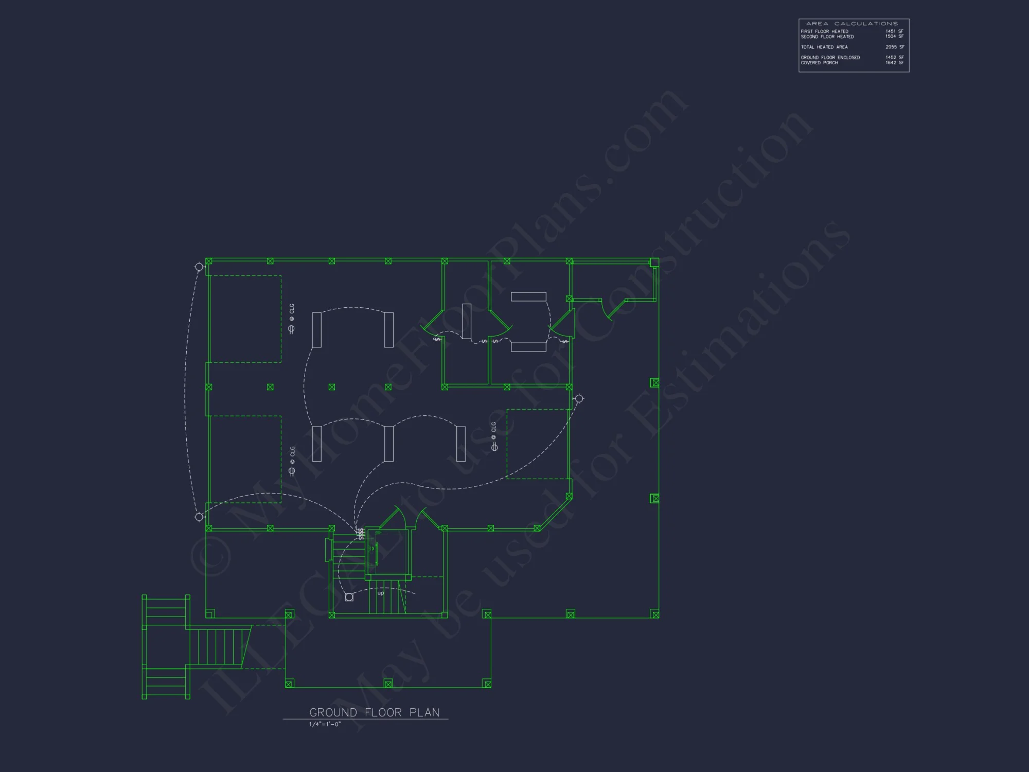 Beach house Floor Plan with CAD Designs & Open Layout Features