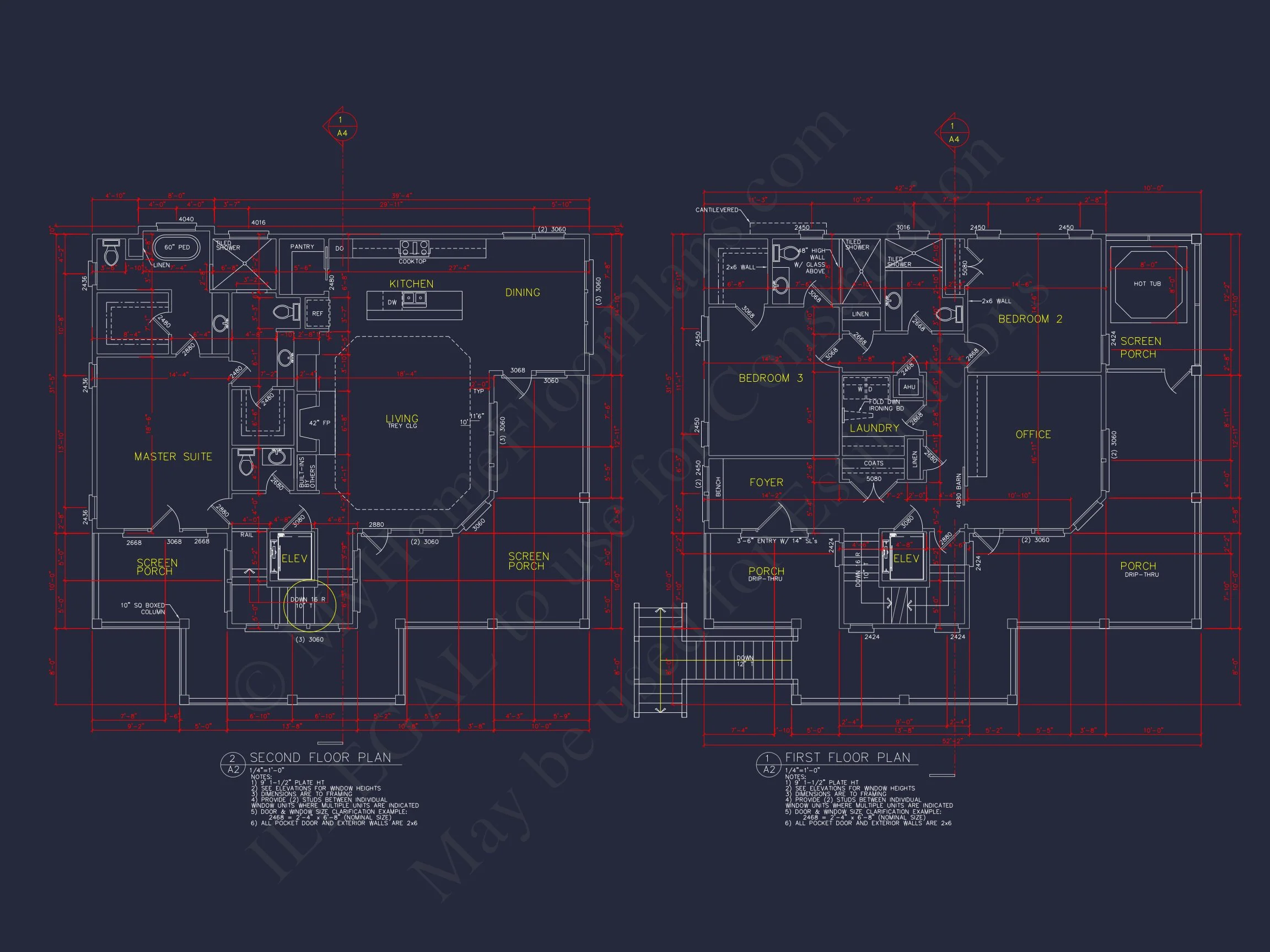 Beach house Floor Plan with CAD Designs & Open Layout Features