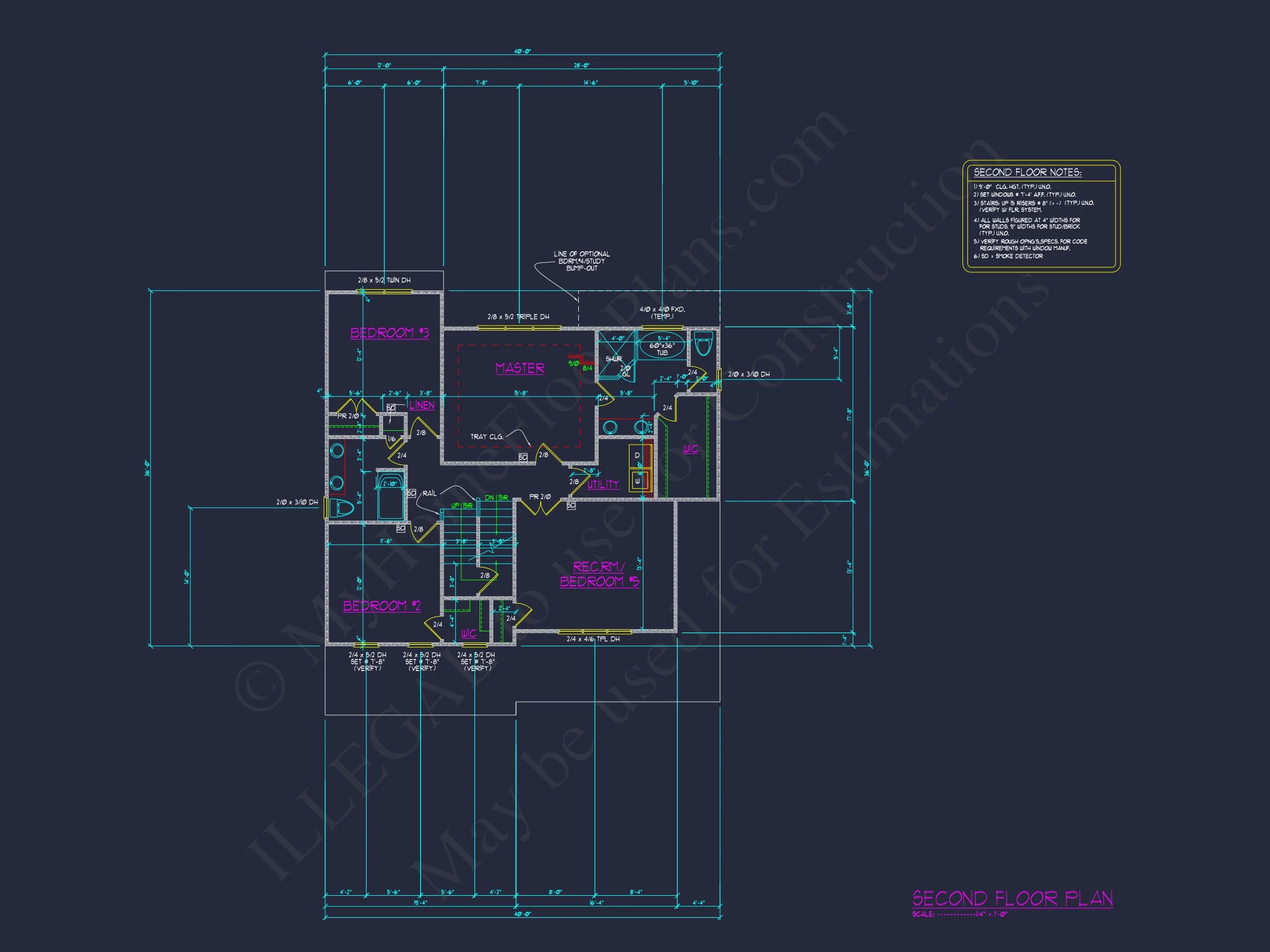 16-1558 HOUSE PLAN - Custom Craftsman House Plan with 5 Beds & 4 Baths in CAD Designs 9 Custom Craftsman house Plan with 5 Beds & 4 Baths in CAD Designs