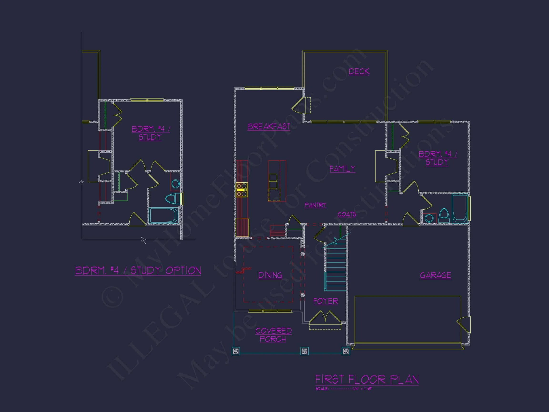 16-1558 HOUSE PLAN - Custom Craftsman House Plan with 5 Beds & 4 Baths in CAD Designs 6 Custom Craftsman house Plan with 5 Beds & 4 Baths in CAD Designs