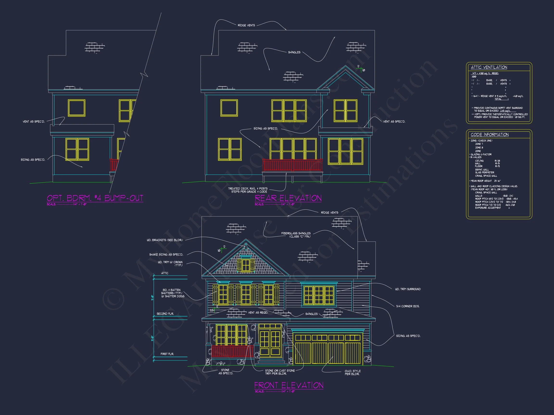 16-1558 HOUSE PLAN - Custom Craftsman House Plan with 5 Beds & 4 Baths in CAD Designs 4 Custom Craftsman house Plan with 5 Beds & 4 Baths in CAD Designs