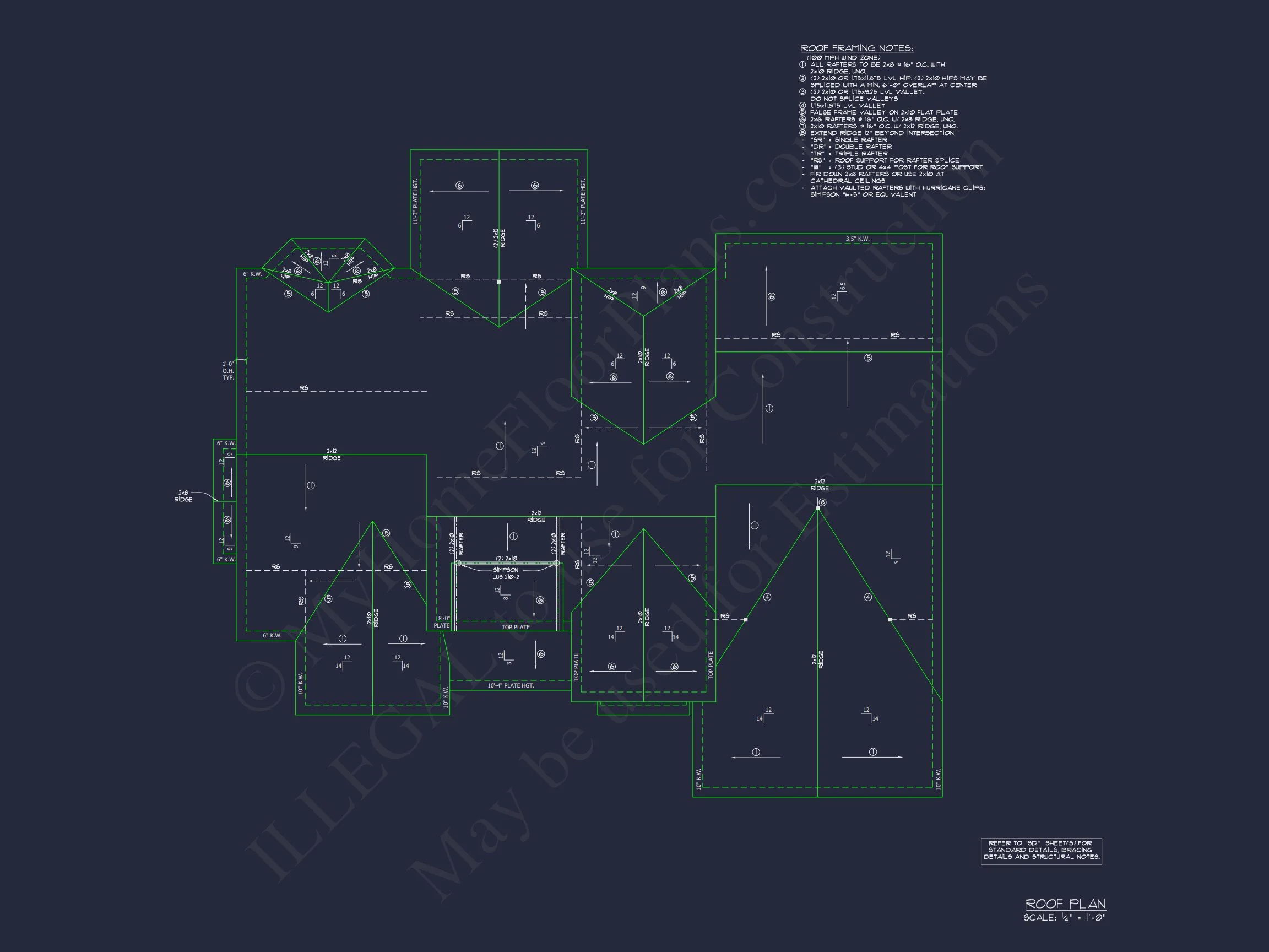 16-1246 HOUSE PLAN - Beautiful 2-Story House Blueprint with 5 Bedrooms & 3-Car Garage 40 Beautiful 2-Story house Blueprint with 5 Bedrooms & 3-Car Garage