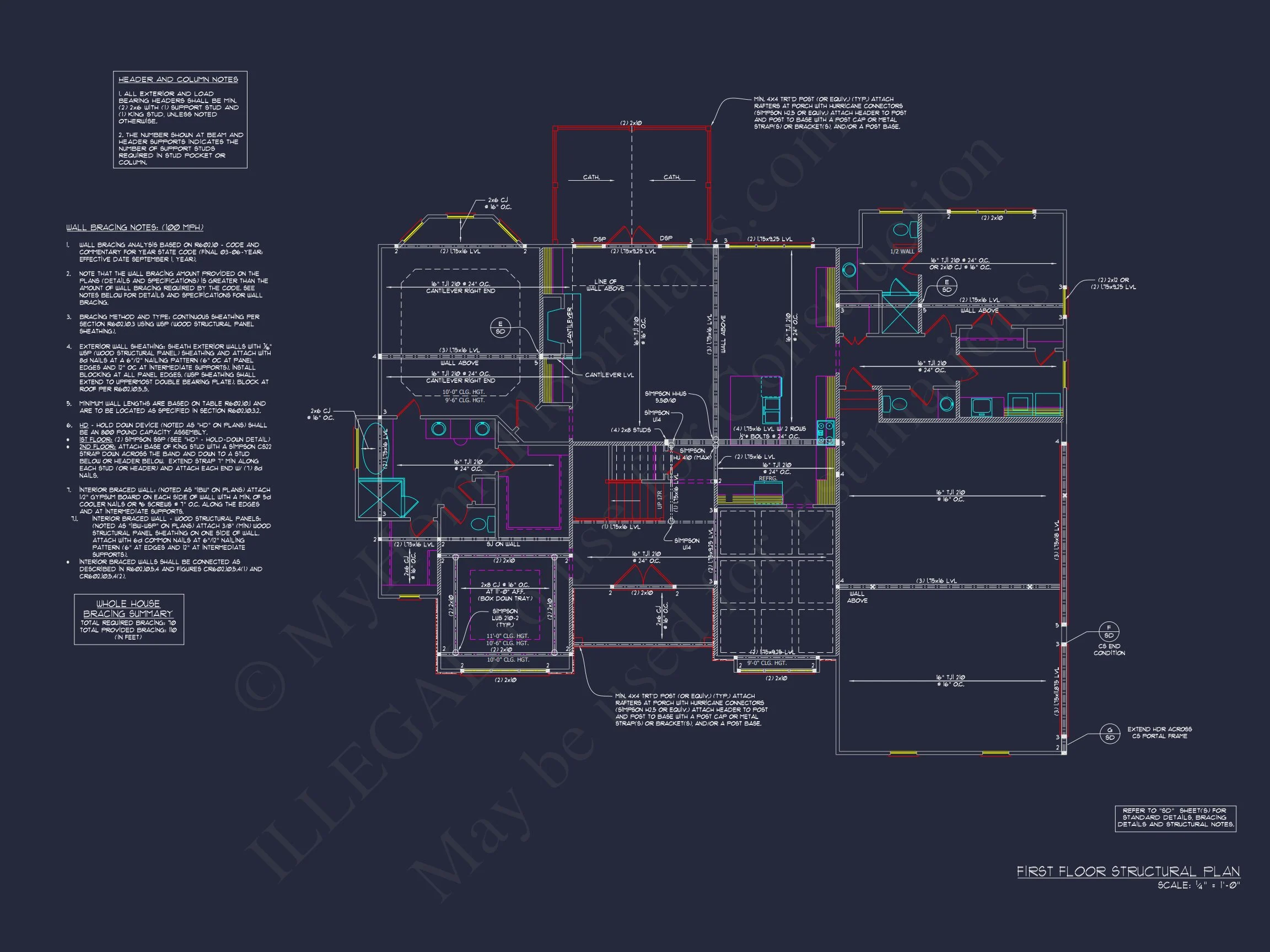 16-1246 HOUSE PLAN - Beautiful 2-Story House Blueprint with 5 Bedrooms & 3-Car Garage 38 Beautiful 2-Story house Blueprint with 5 Bedrooms & 3-Car Garage
