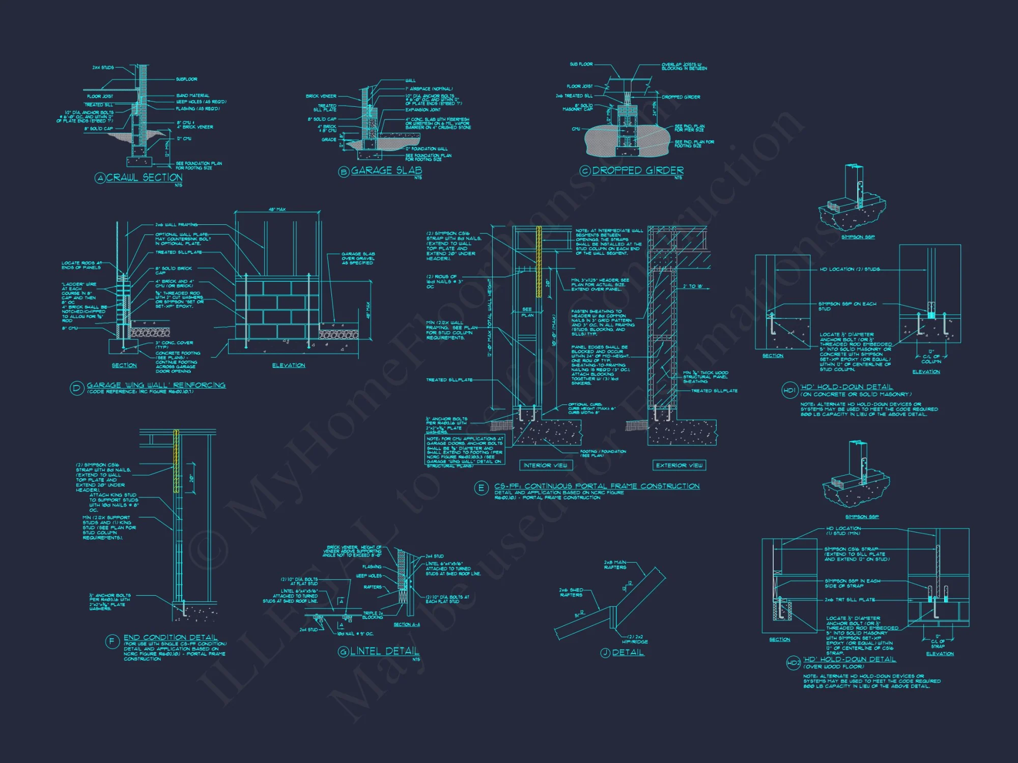 Exquisite house Plan with 5 Beds, 4 Baths, 2 Floors, & CAD Designs
