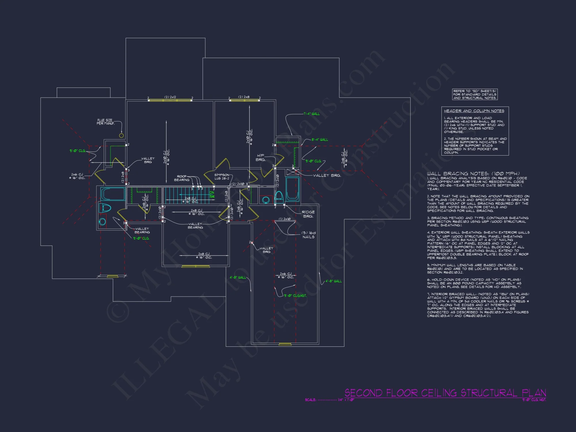 Custom house Plan with 4 Beds, 4 Baths, and 3-Car Garage