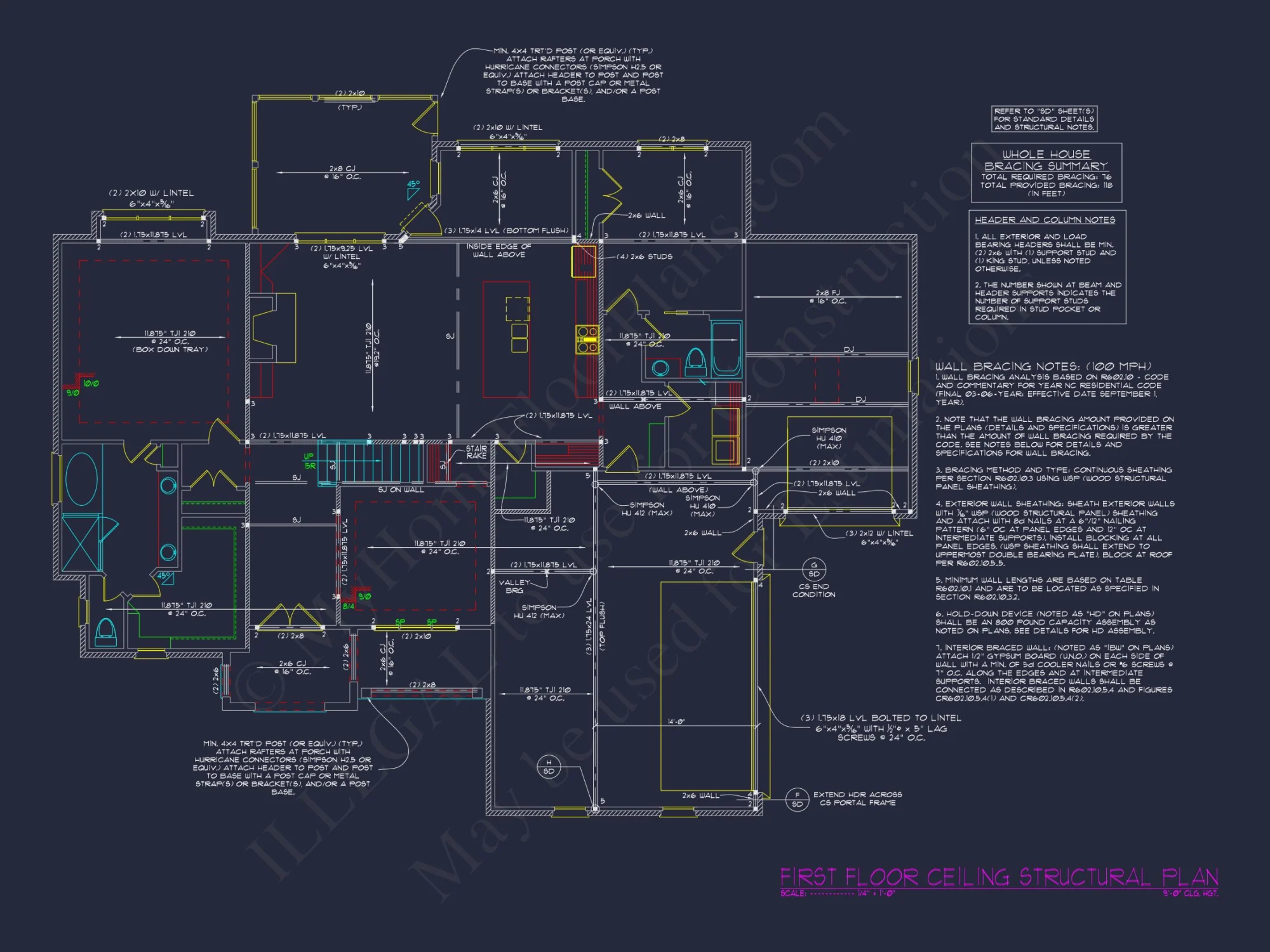 Custom house Plan with 4 Beds, 4 Baths, and 3-Car Garage
