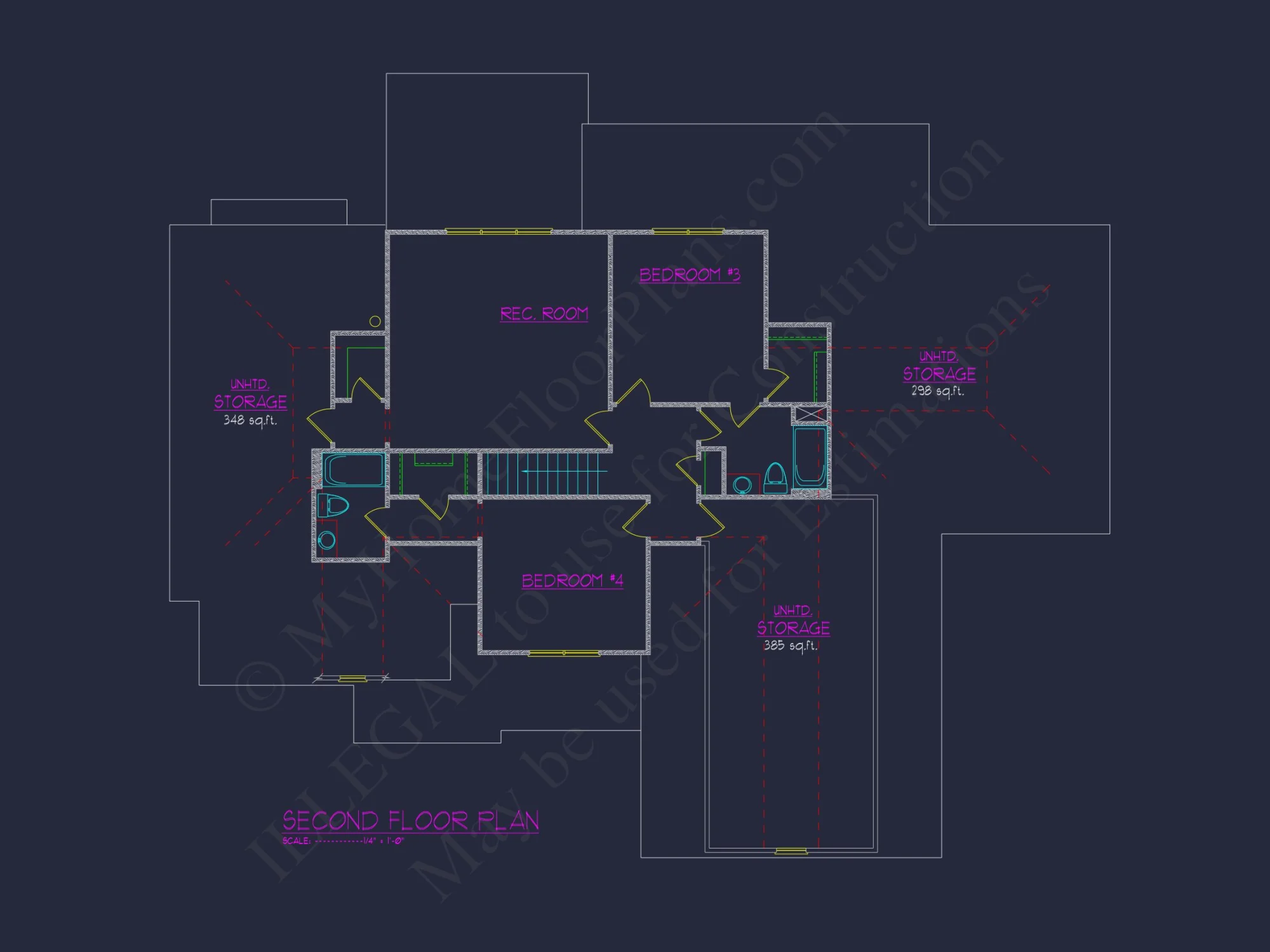Custom house Plan with 4 Beds, 4 Baths, and 3-Car Garage