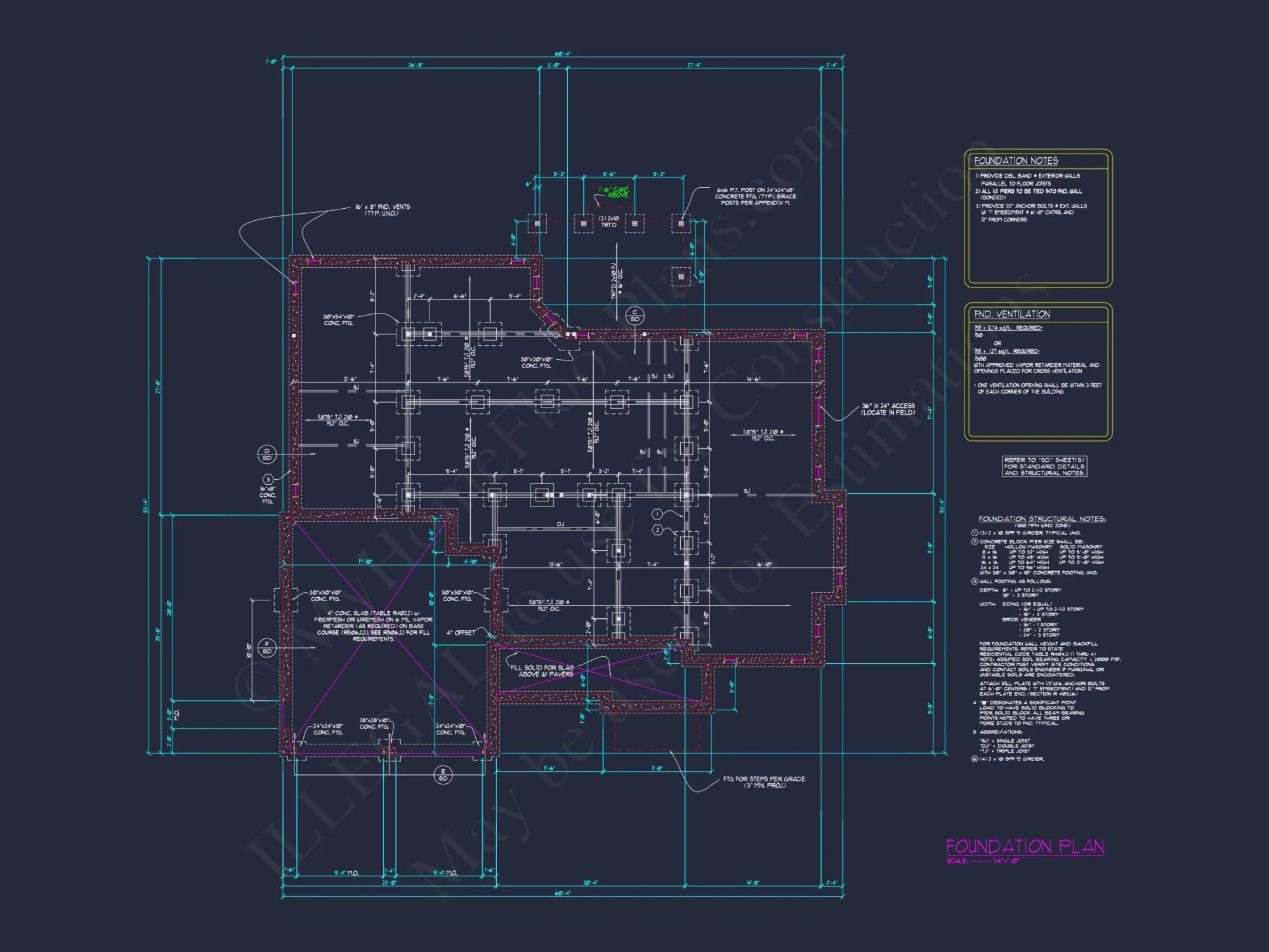 Stunning house Design Blueprint with 4 Beds & 4 Baths