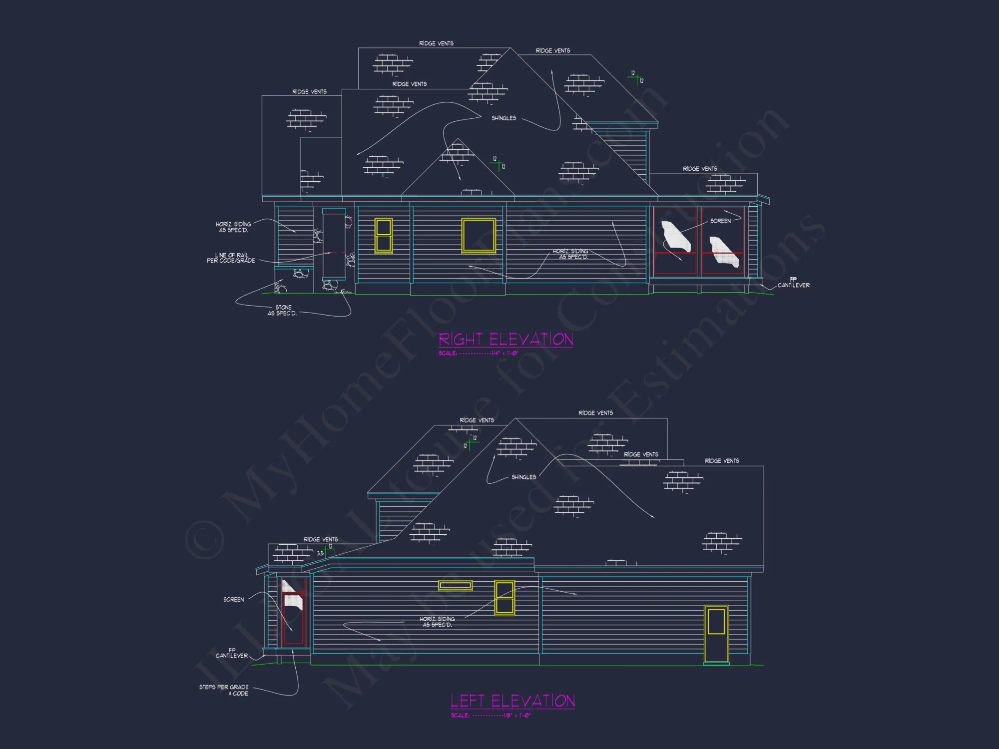Stunning house Design Blueprint with 4 Beds & 4 Baths
