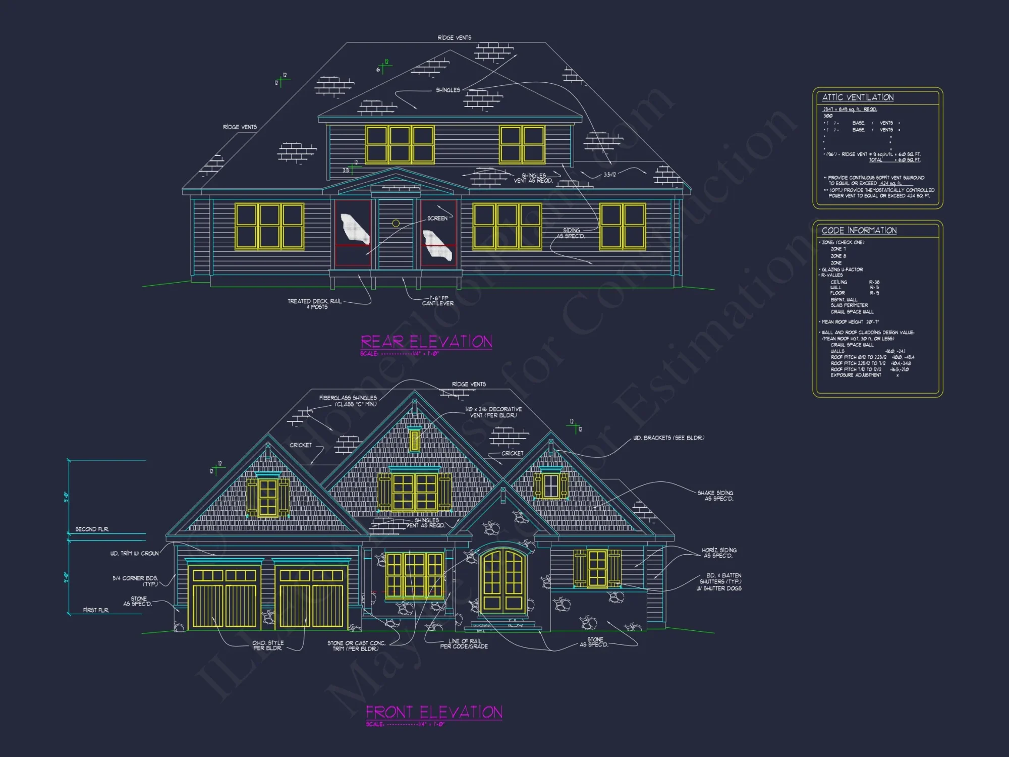 Stunning house Design Blueprint with 4 Beds & 4 Baths
